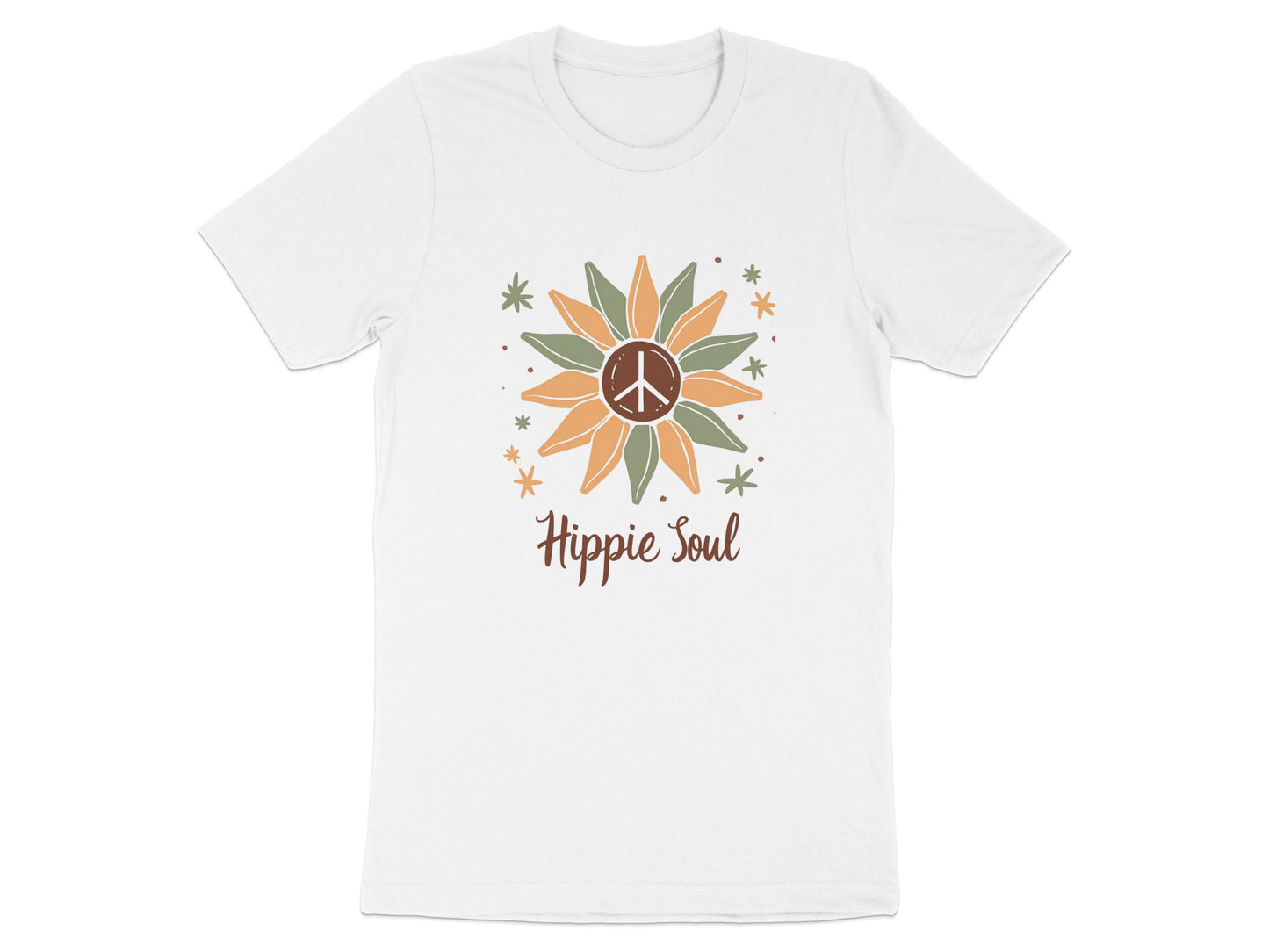 Hippie Soul Sunflower Design Graphic Tee Shirt product