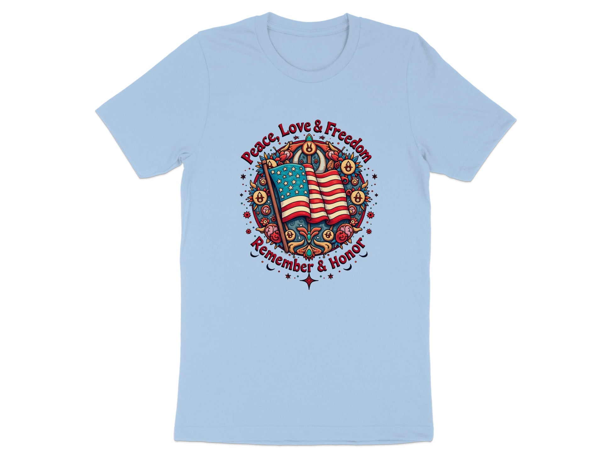 Peace Love Freedom Remember Honor T-Shirt product
