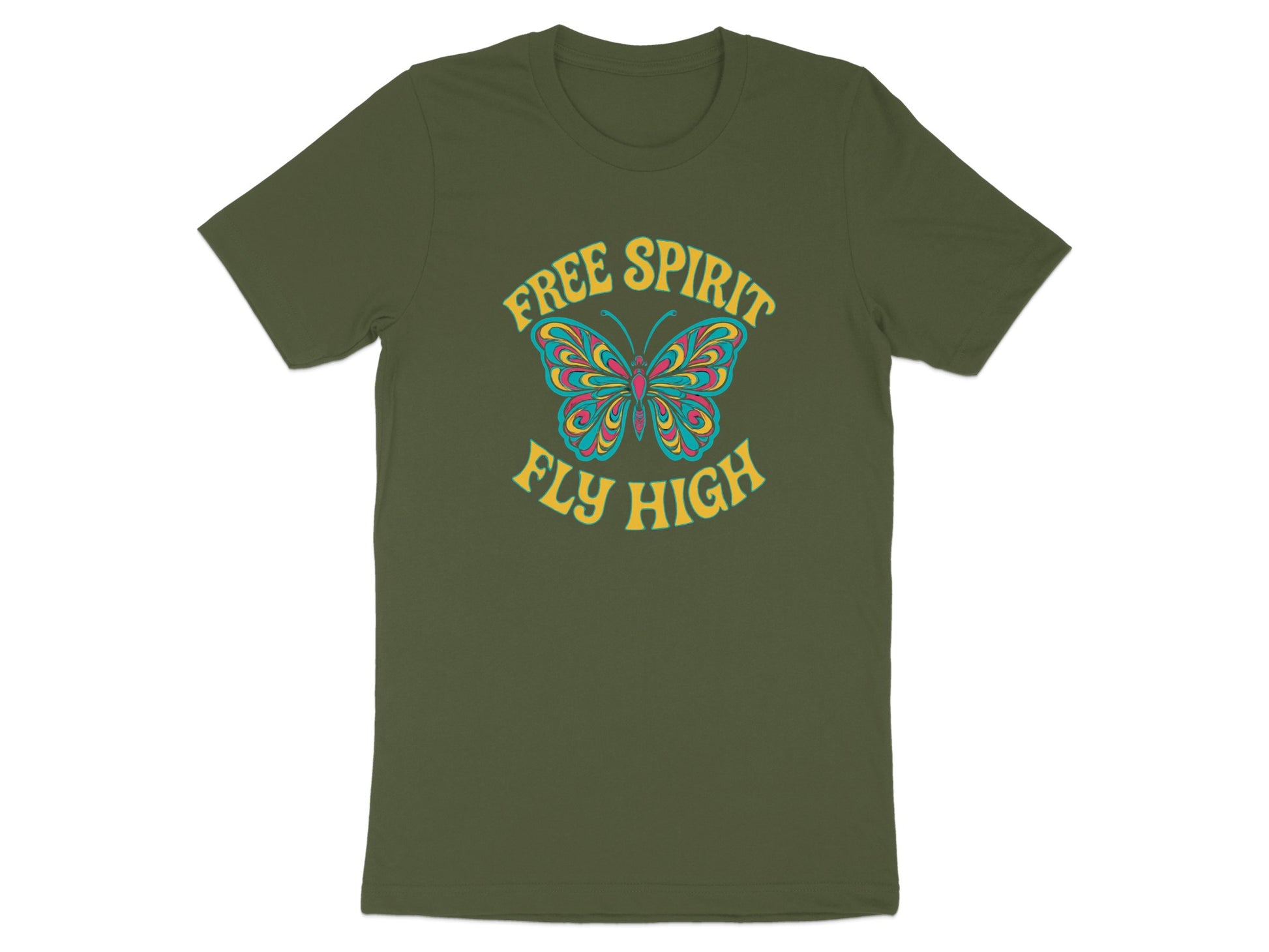 Free Spirit Fly High Butterfly Graphic T-shirt product type