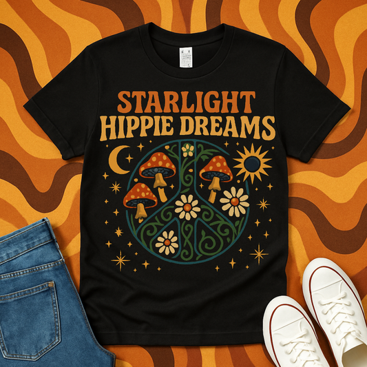 Starlight Hippie Dreams Graphic Tee shirt product