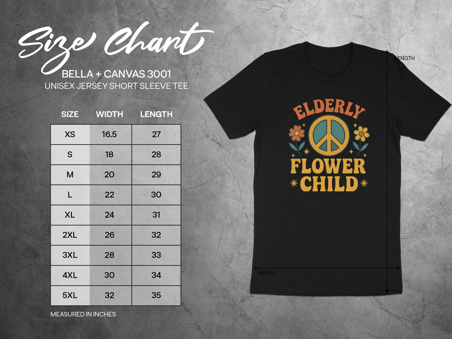 Elderly Flower Child Peace Sign T-Shirt product