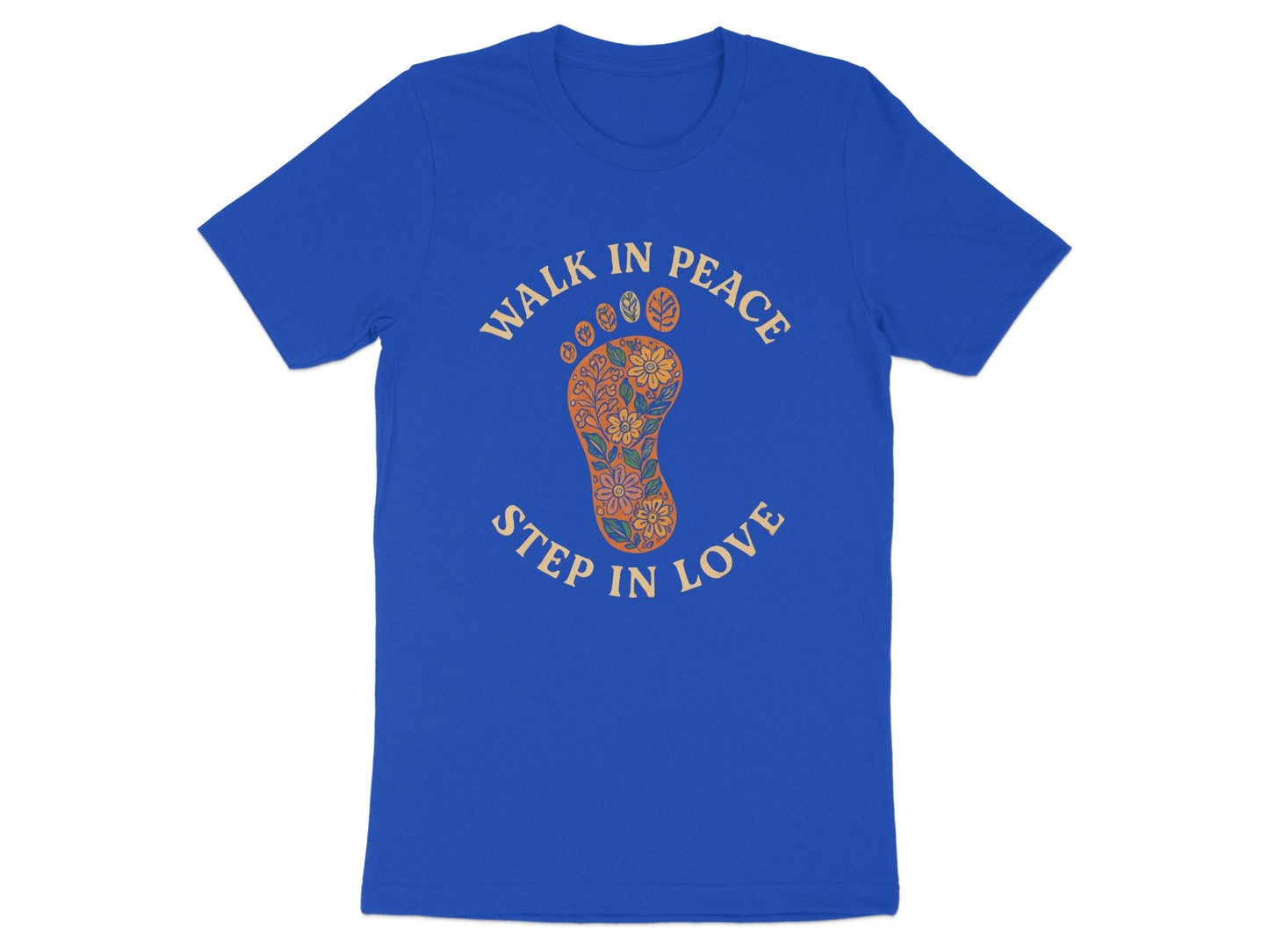 Walk in Peace Step in Love Footprint Design product