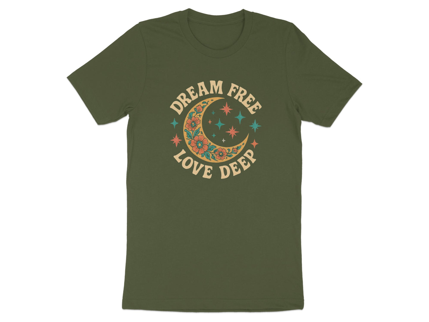 Dream Free Love Deep Moon and Stars T-Shirt product