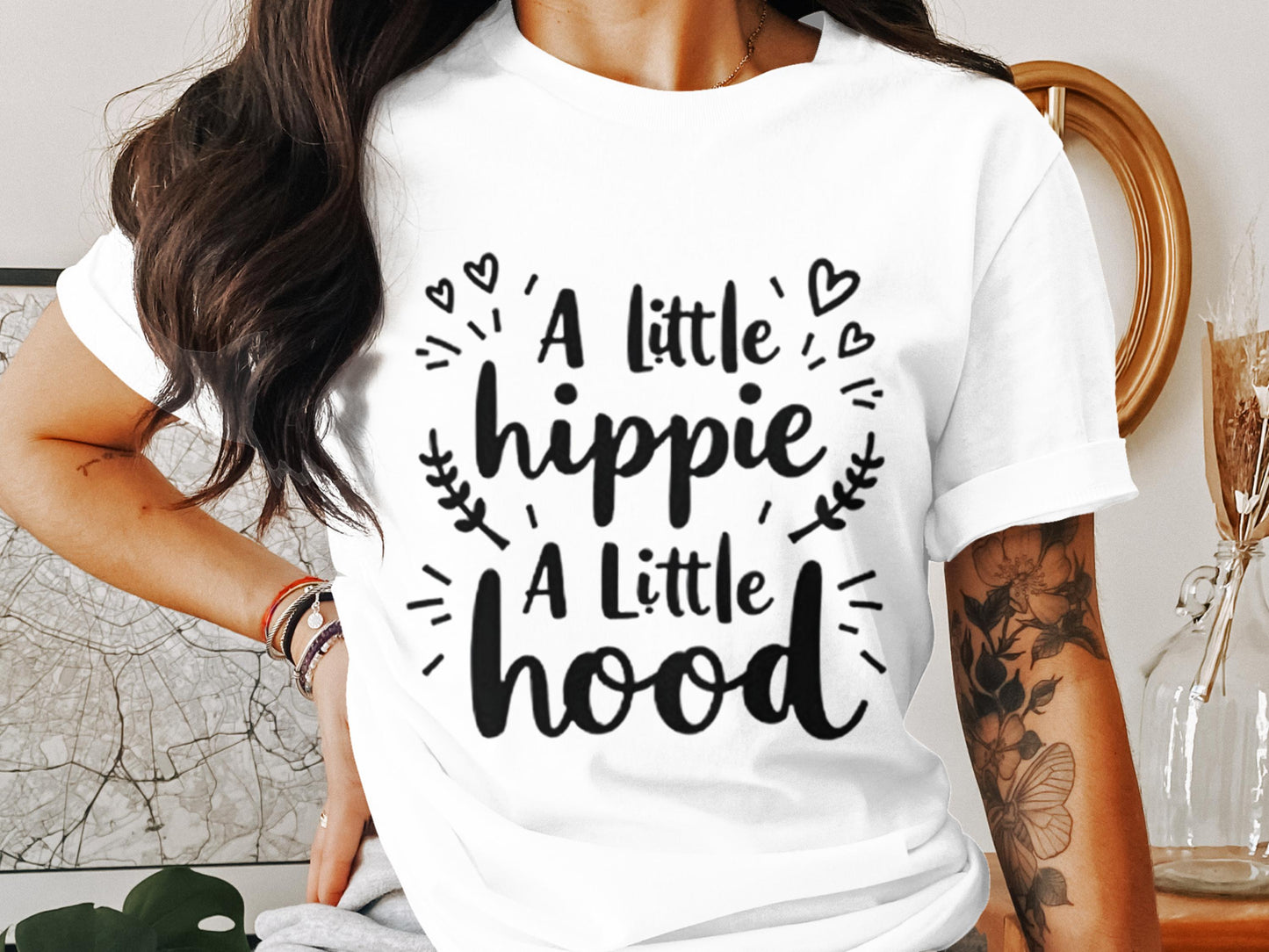 A Little Hippie A Little Hood Graphic Tee product