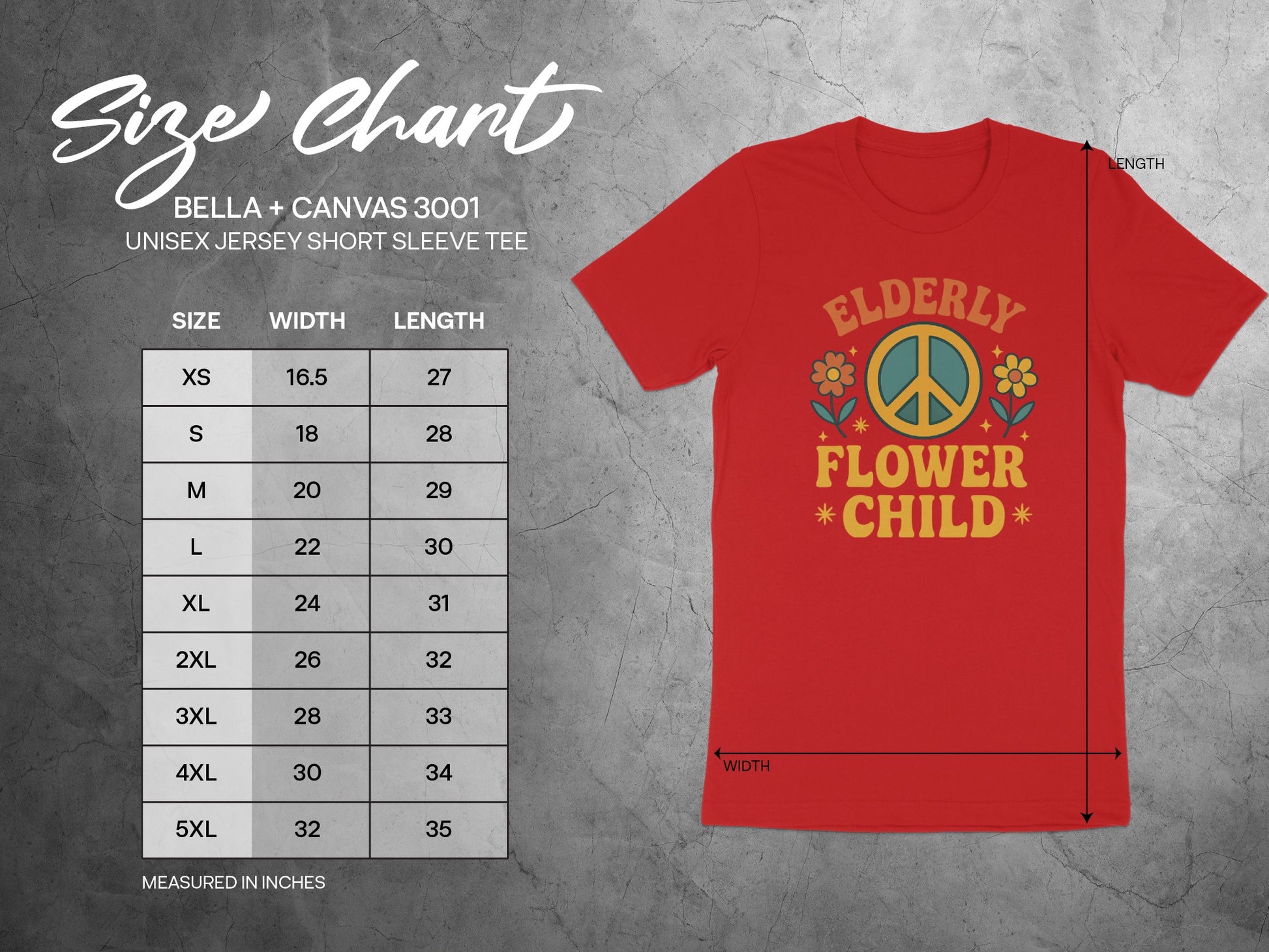 Elderly Flower Child Graphic Tee Shirt product type