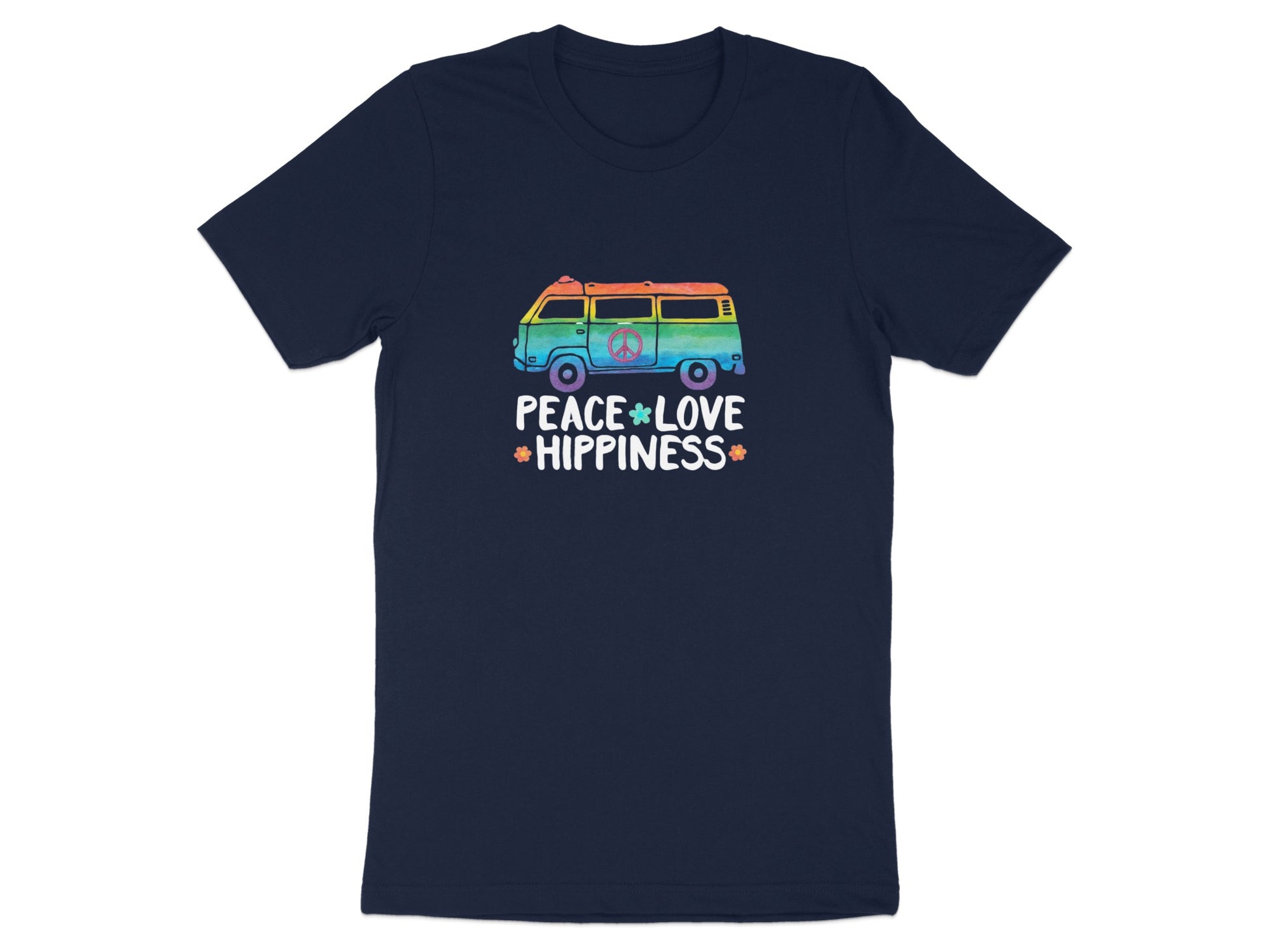 Peace Love Hippiness Graphic Tee Shirt