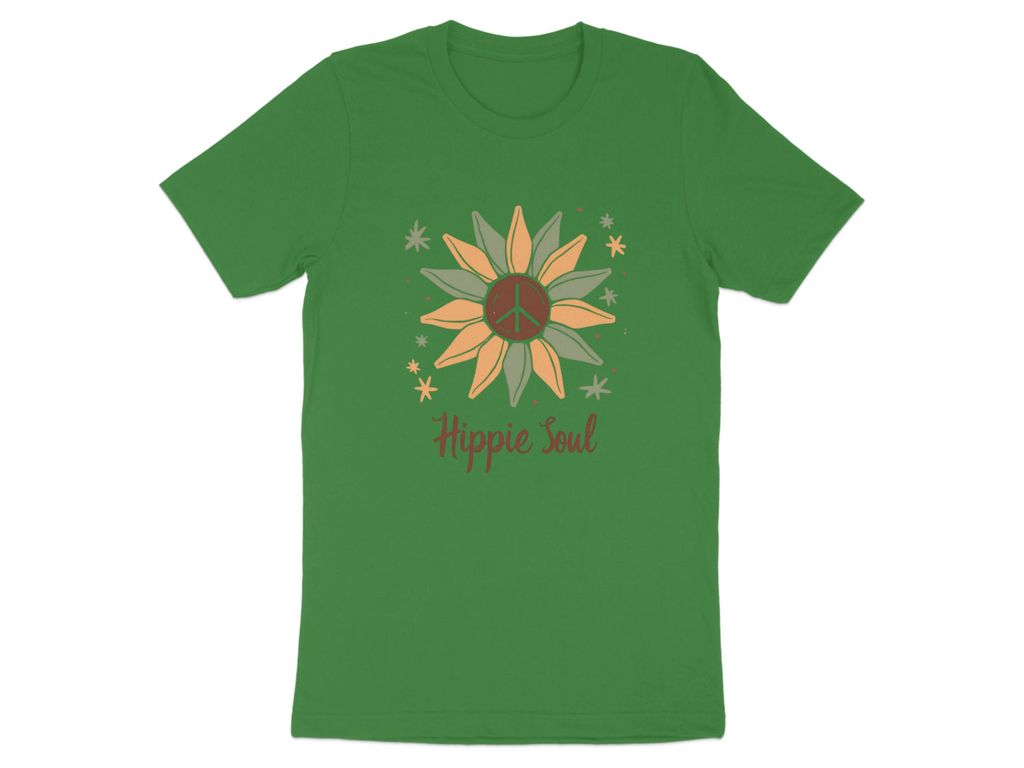 Hippie Soul Sunflower Peace Sign Graphic T-Shirt product