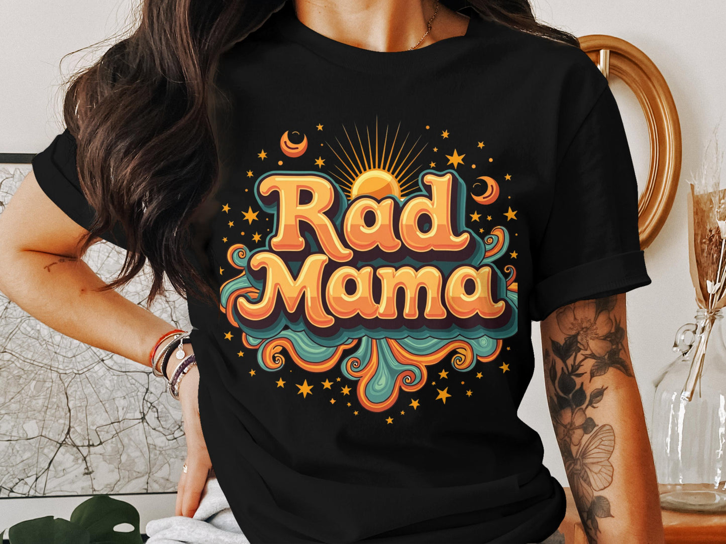 Rad Mama Graphic Design T-Shirt product
