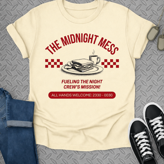 The Midnight Mess Fueling the Night Crew's Mission Shirt