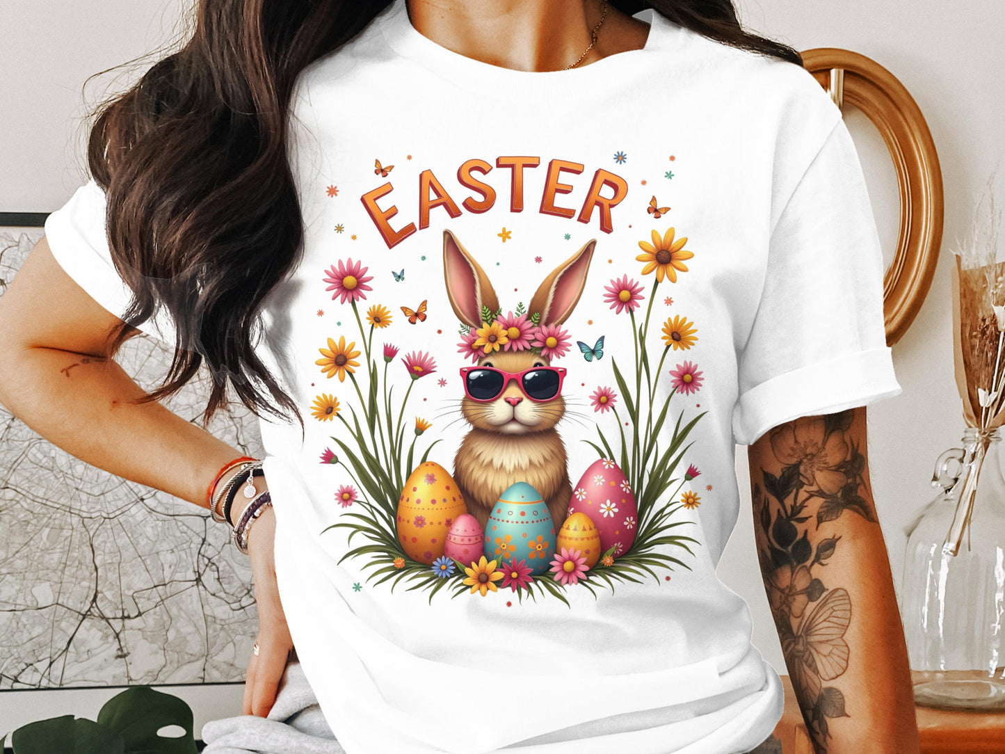 Easter Bunny with Sunglasses T-Shirt product