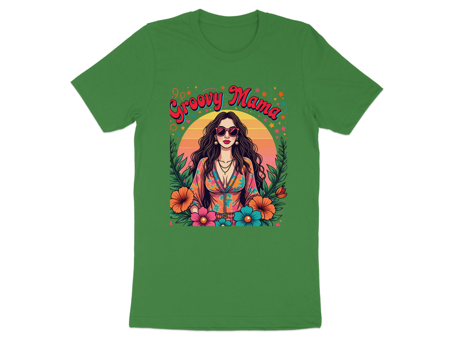 Groovy Mama Graphic Tee Colorful Unique T-Shirt product type