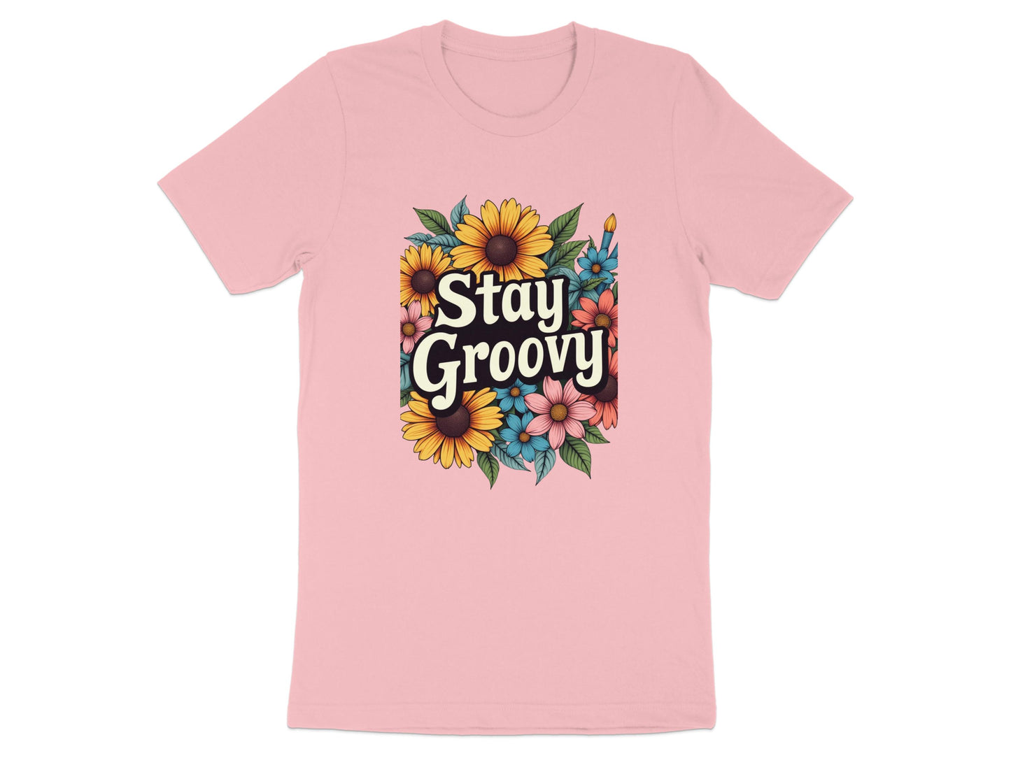 Stay Groovy Floral Graphic Print T-shirt product type