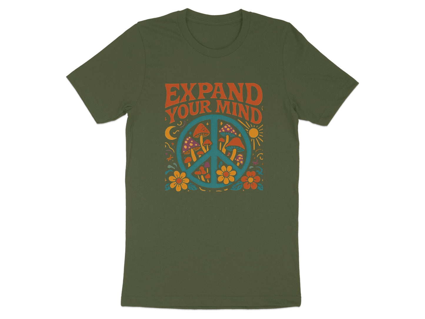 Expand Your Mind Peace Sign Graphic T-shirt product type