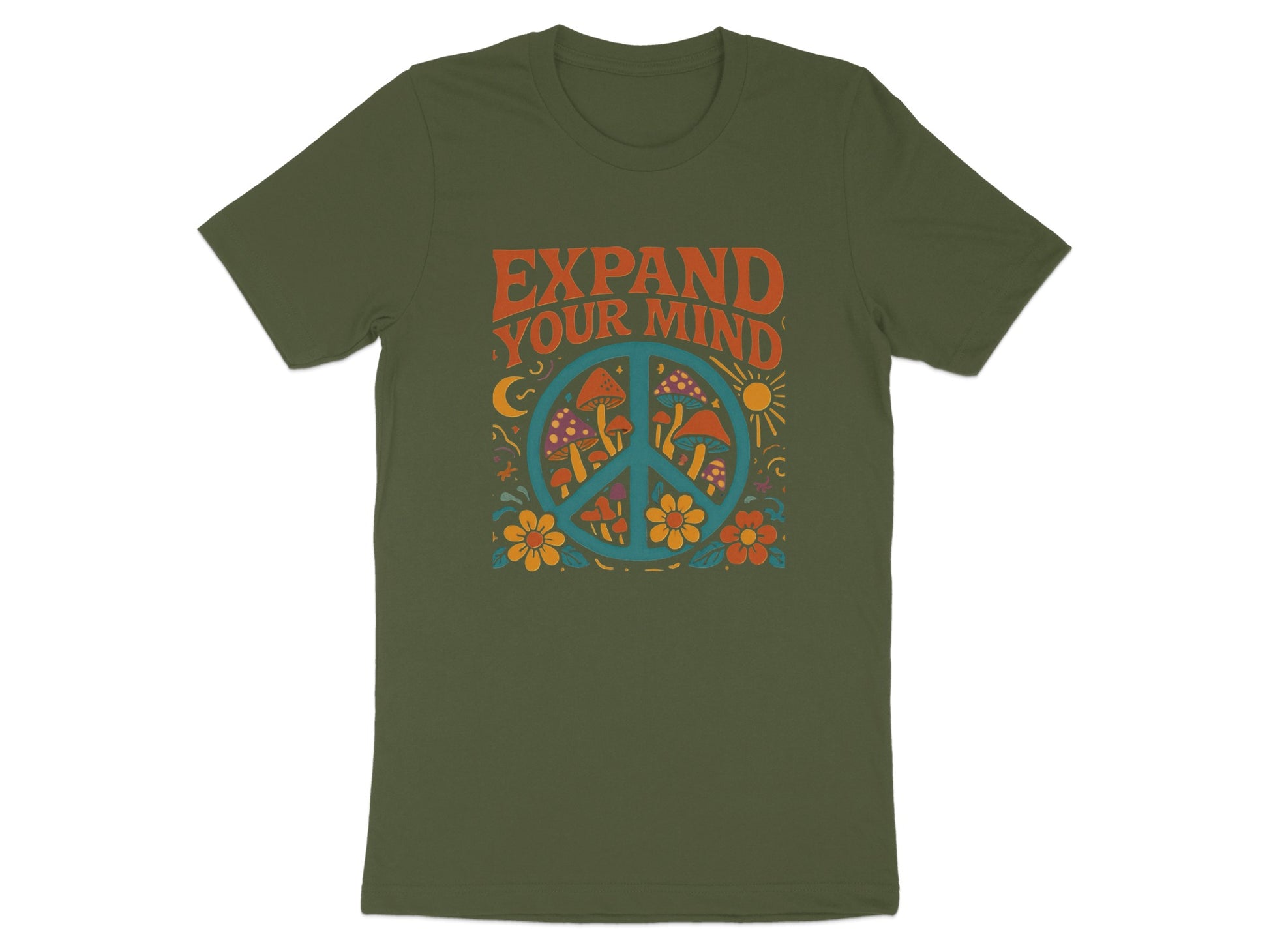 Expand Your Mind Peace Sign Graphic T-shirt product type