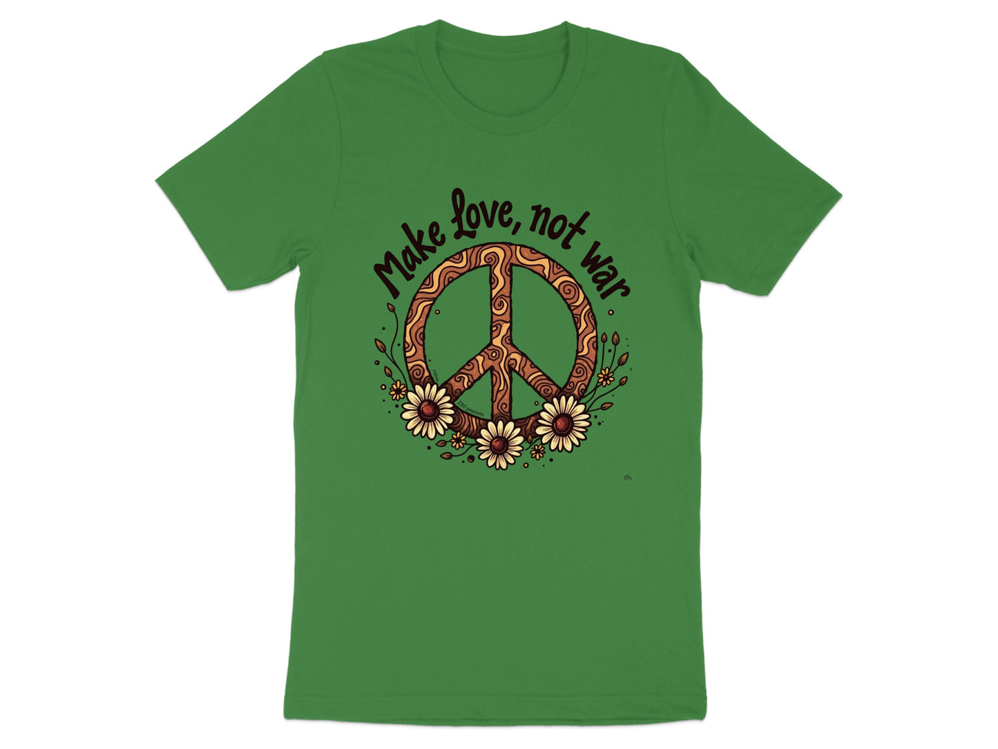 Make Love Not War Graphic Peace Sign Shirt product type