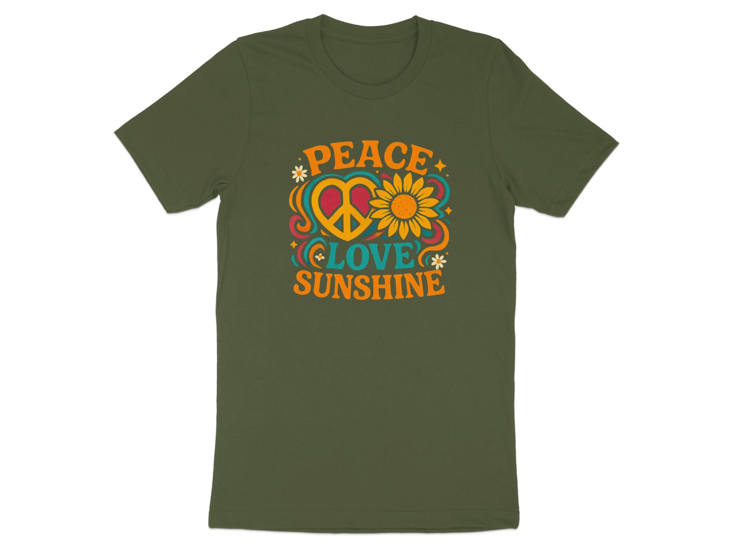 Peace Love Sunshine Graphic Tee Shirt product type