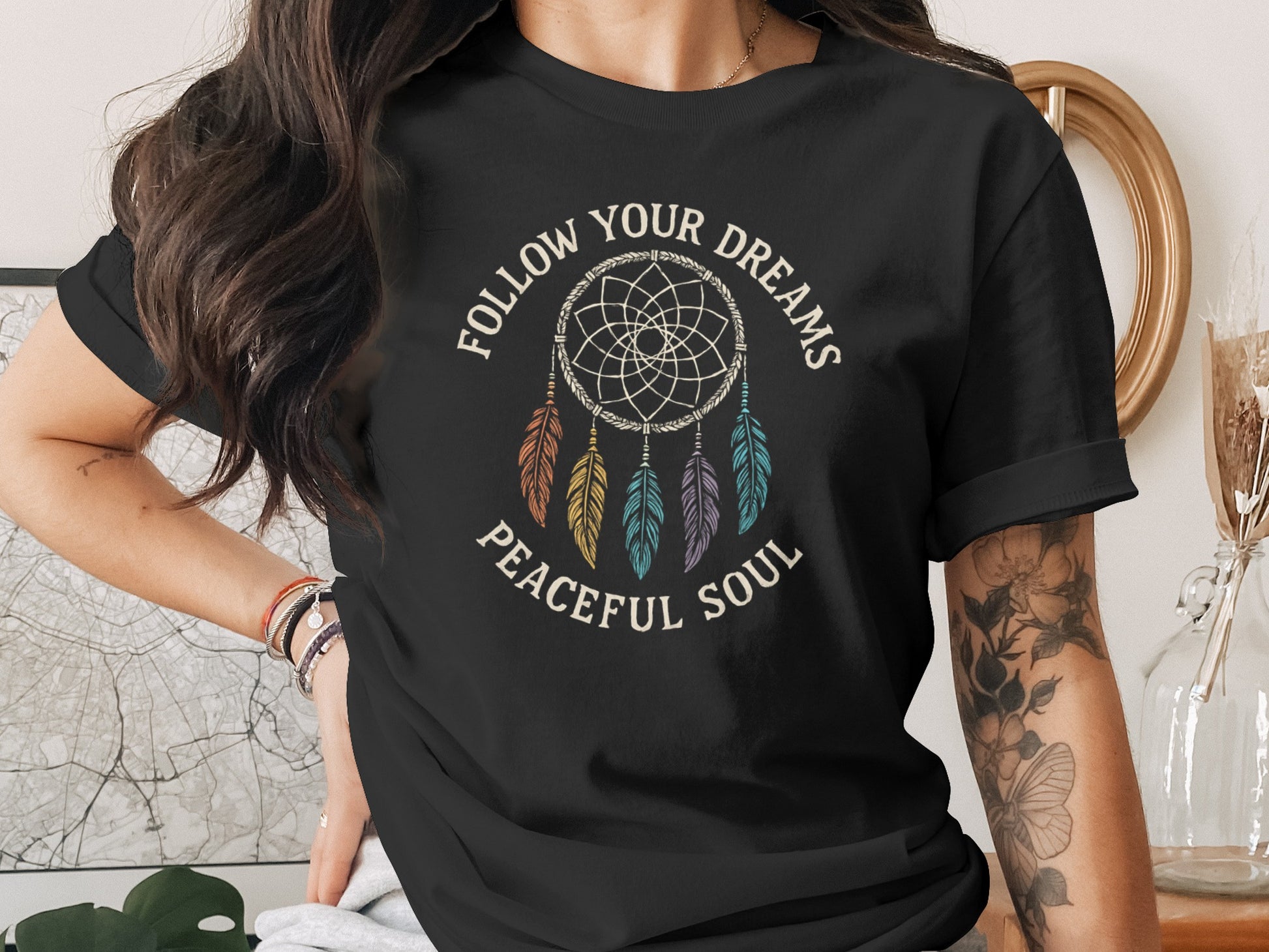 Follow Your Dreams Peaceful Soul Graphic Tee product type