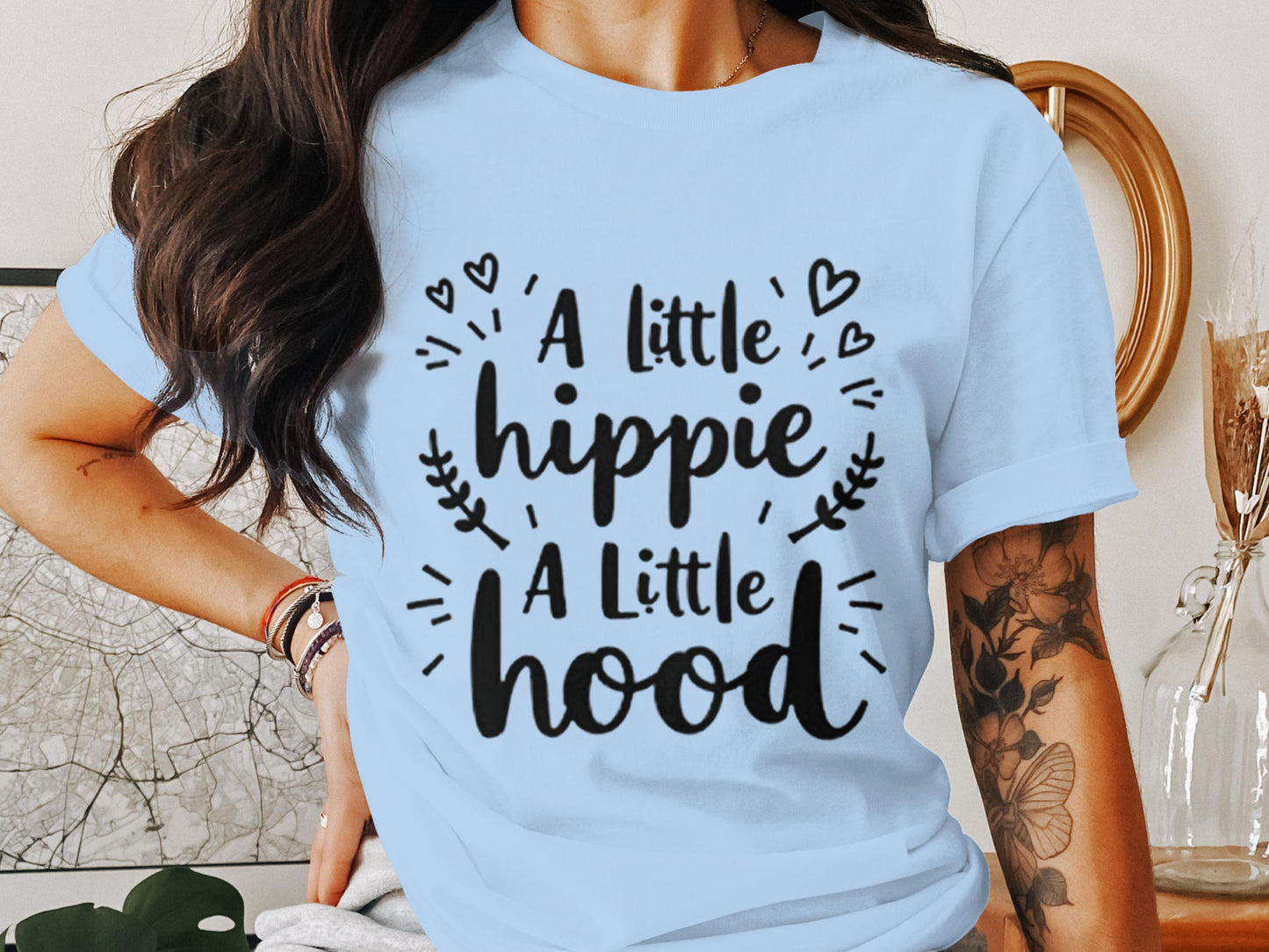 A Little Hippie A Little Hood Graphic Tee product