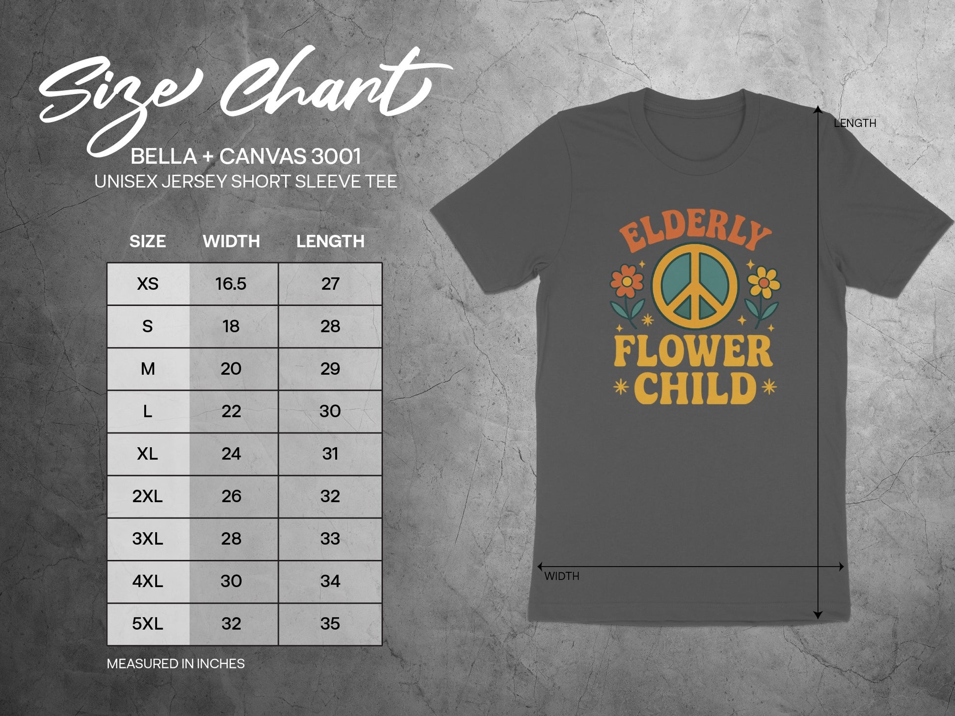 Elderly Flower Child Graphic T-Shirt product type