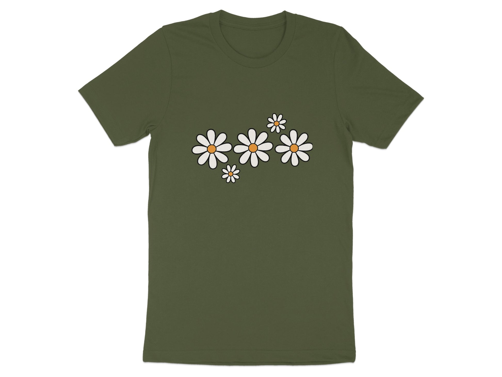 Four White Daisies Graphic Design T-Shirt product