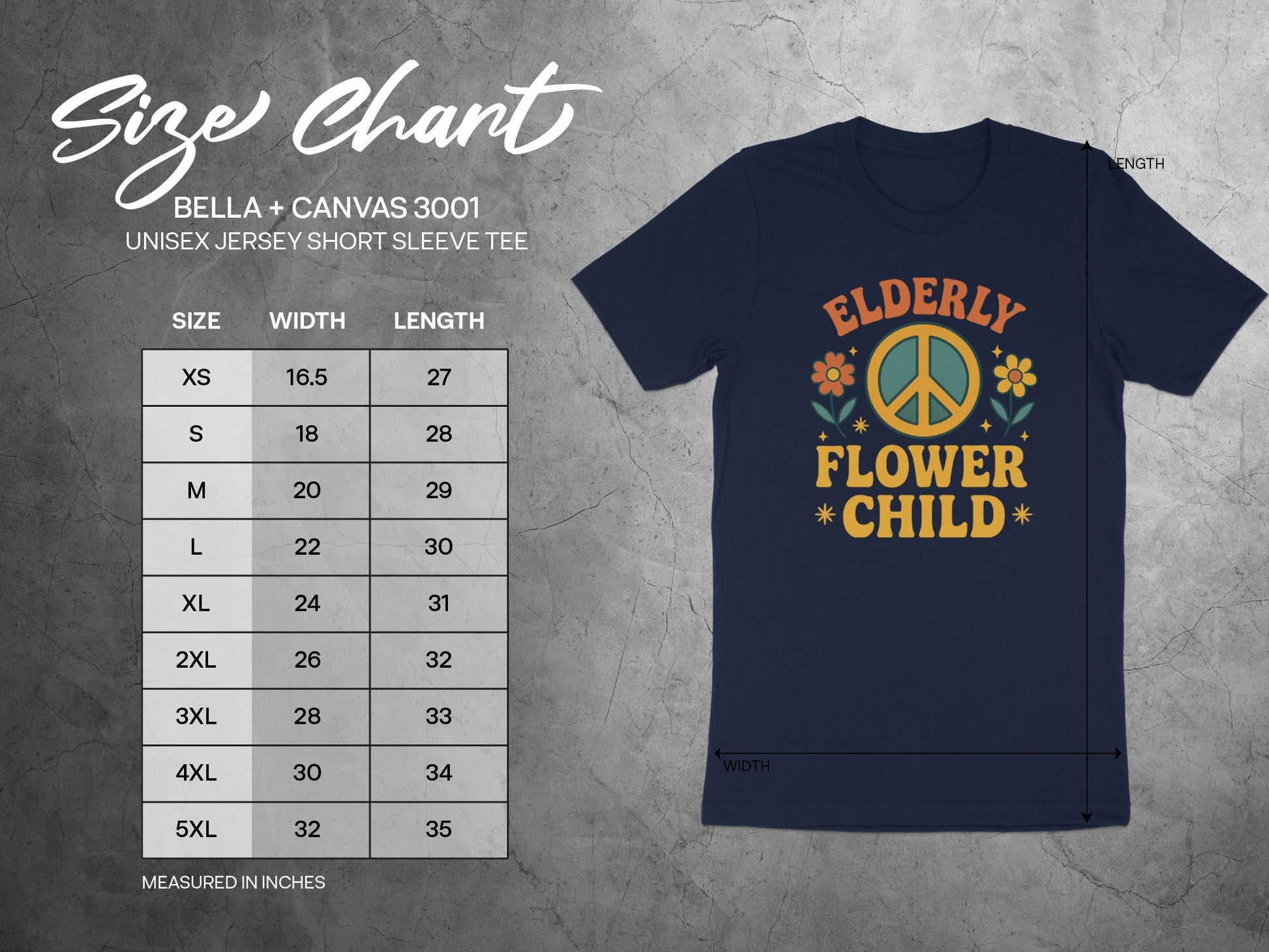 Elderly Flower Child Graphic T-Shirt product type