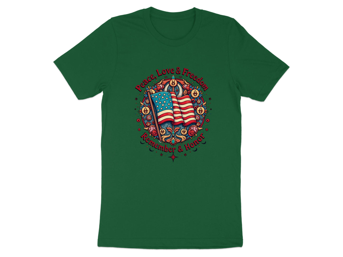 Peace Love Freedom Remember Honor T-shirt product