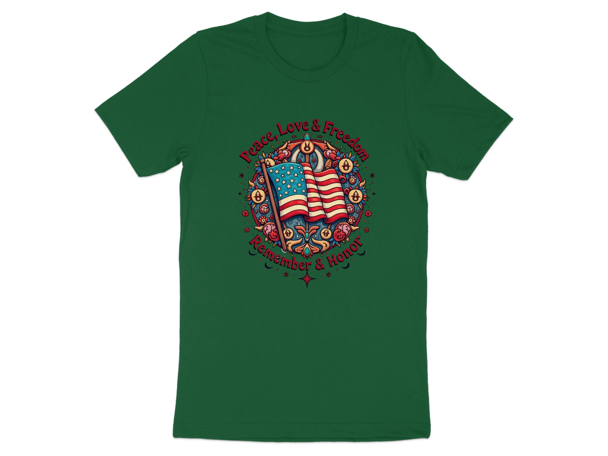Peace Love Freedom Remember Honor T-shirt product