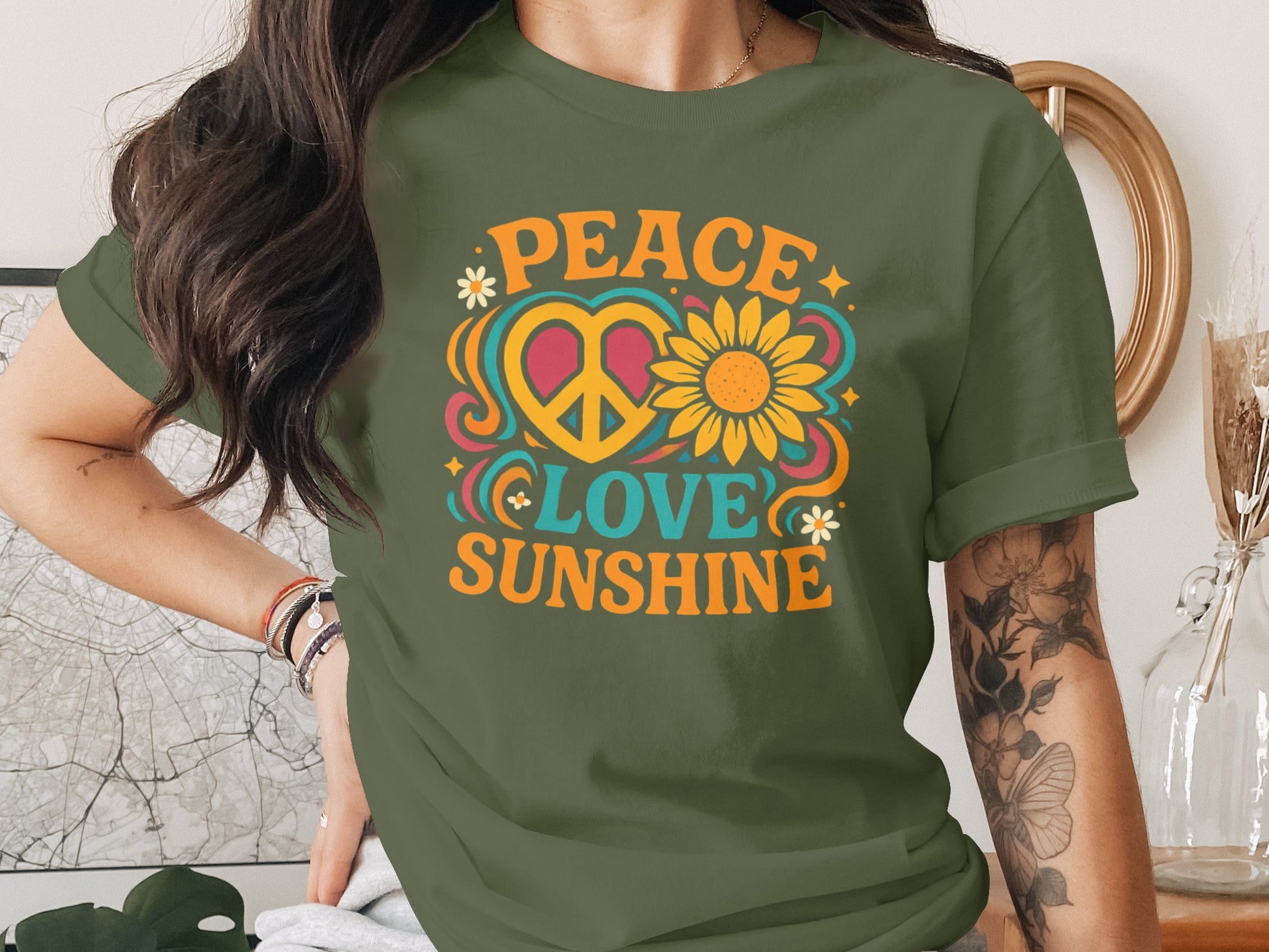 Peace Love Sunshine Graphic Tee product