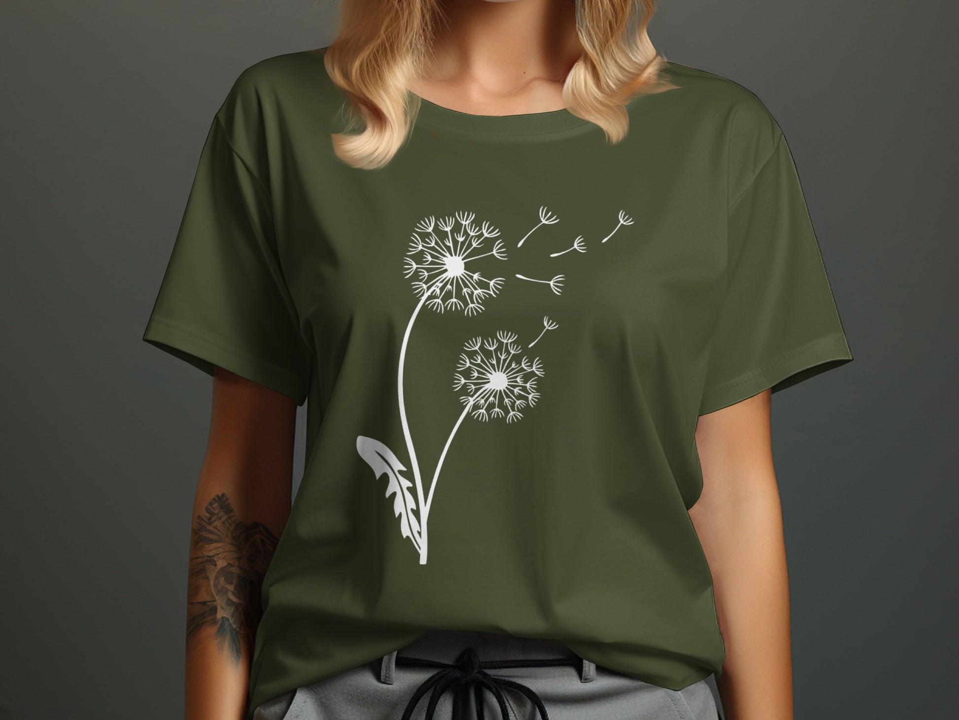 Stylish Dandelion Graphic T-Shirt with Unique Design