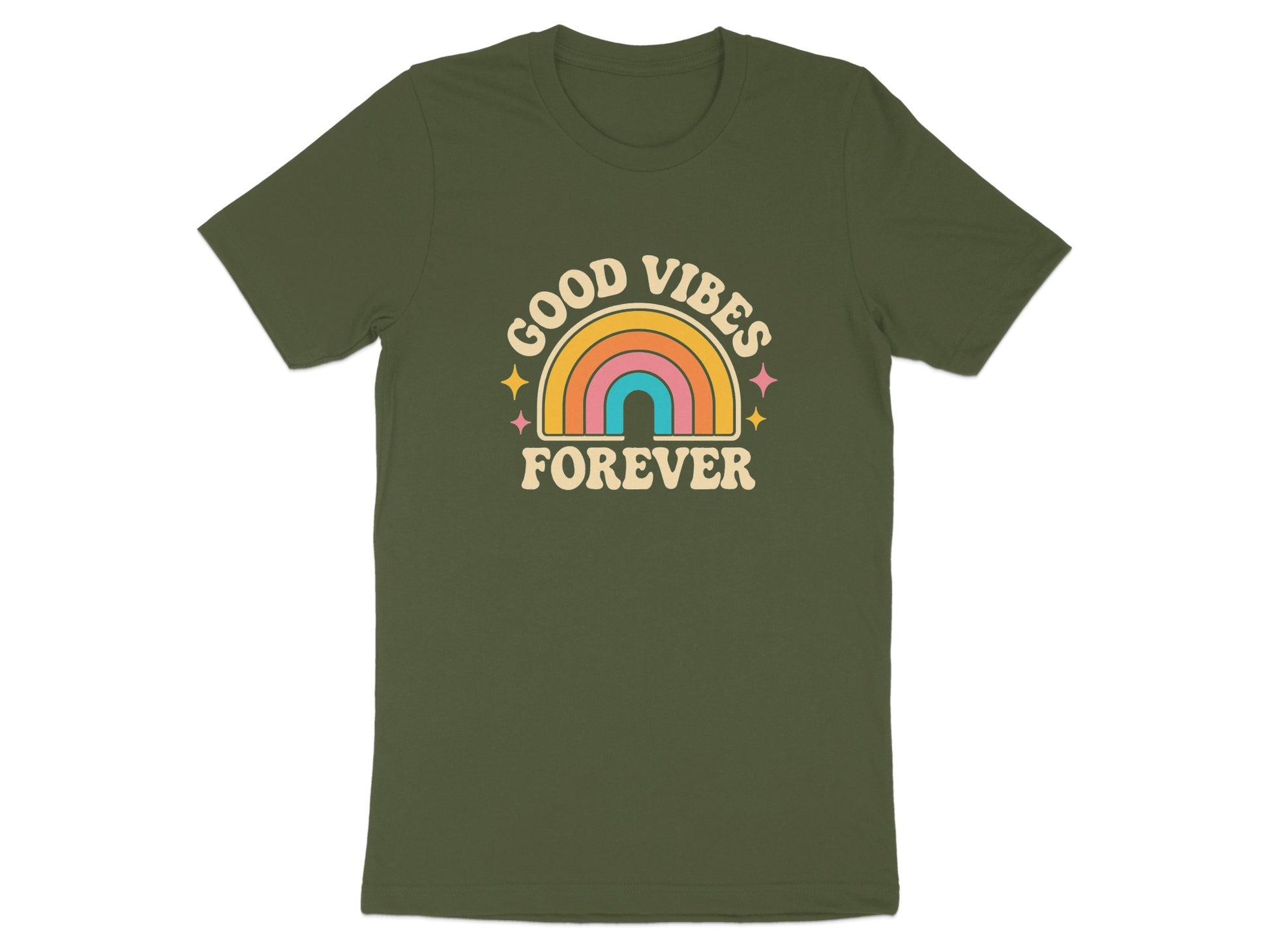 Good Vibes Forever Rainbow Graphic Tee product type