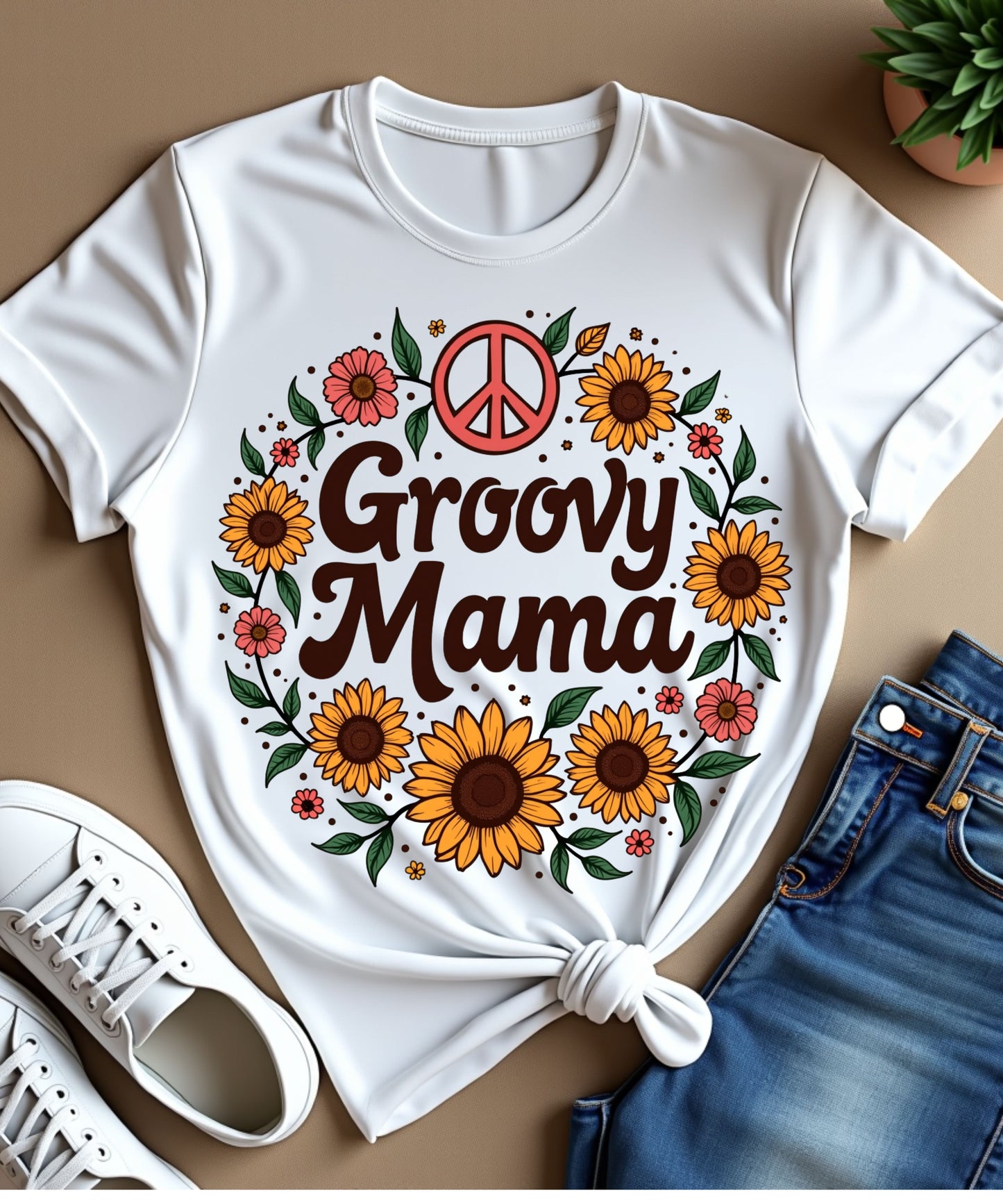 Hippie Mother’s Day Retro "Groovy Mama" 70s-Inspired Design