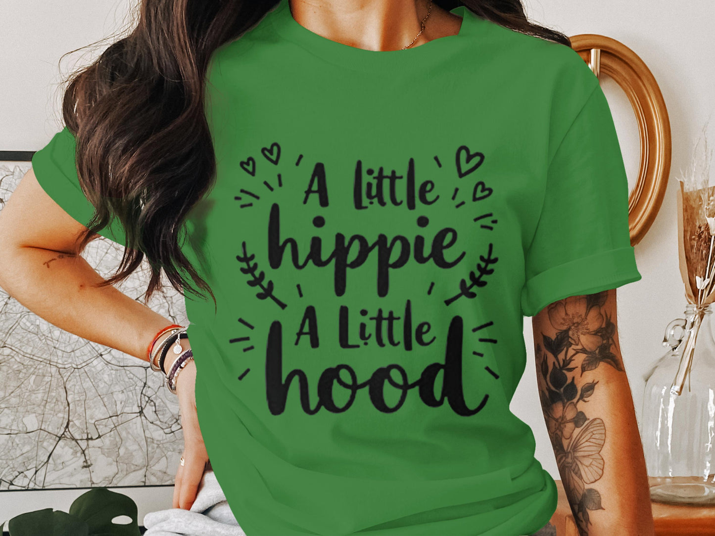 A Little Hippie A Little Hood Graphic Tee product
