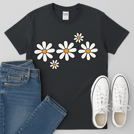 Cute Daisies Graphic Tee Floral T-shirt Casual product