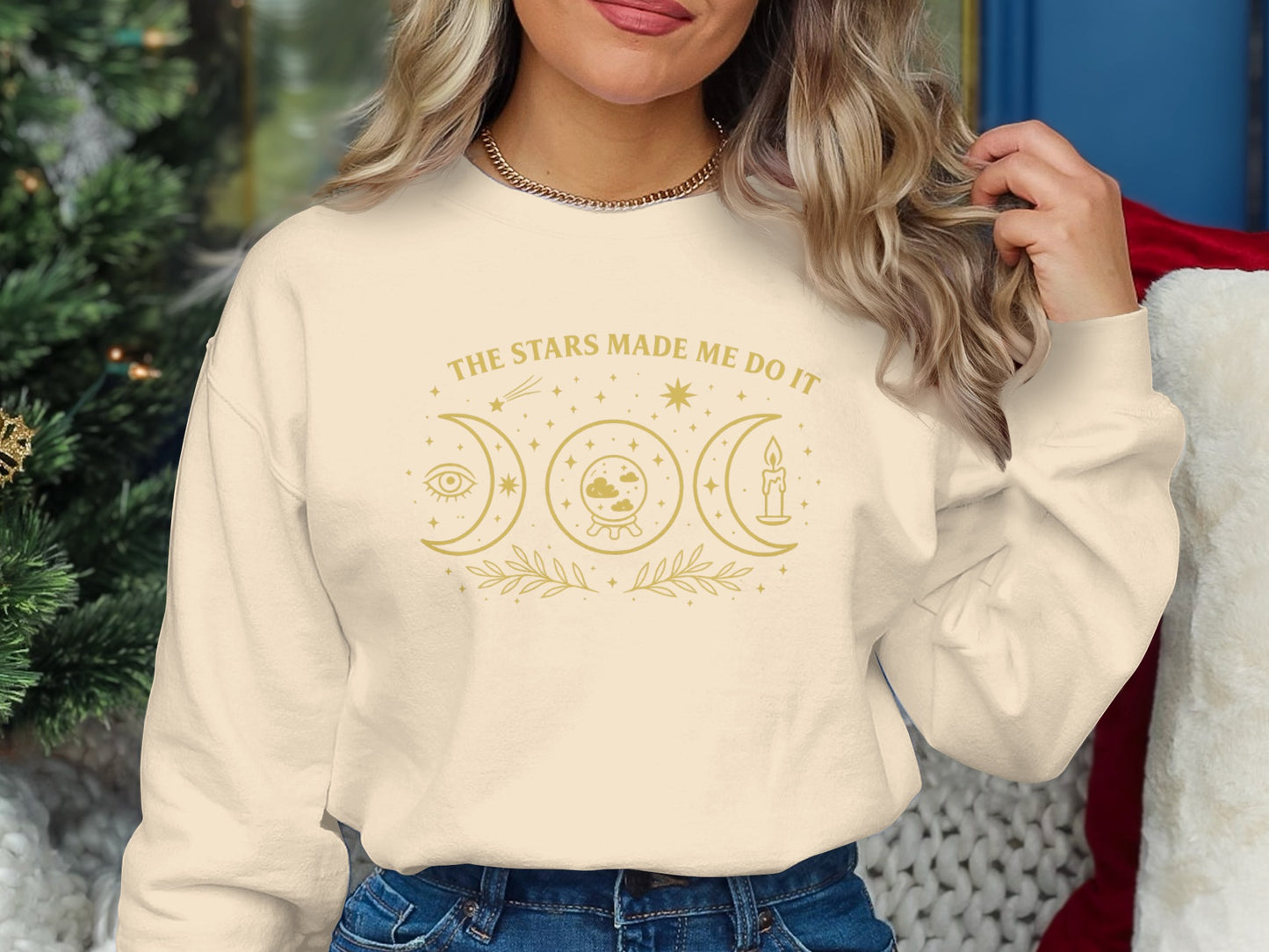 The Stars Made Me Do It Slogan Sweatshirt product type