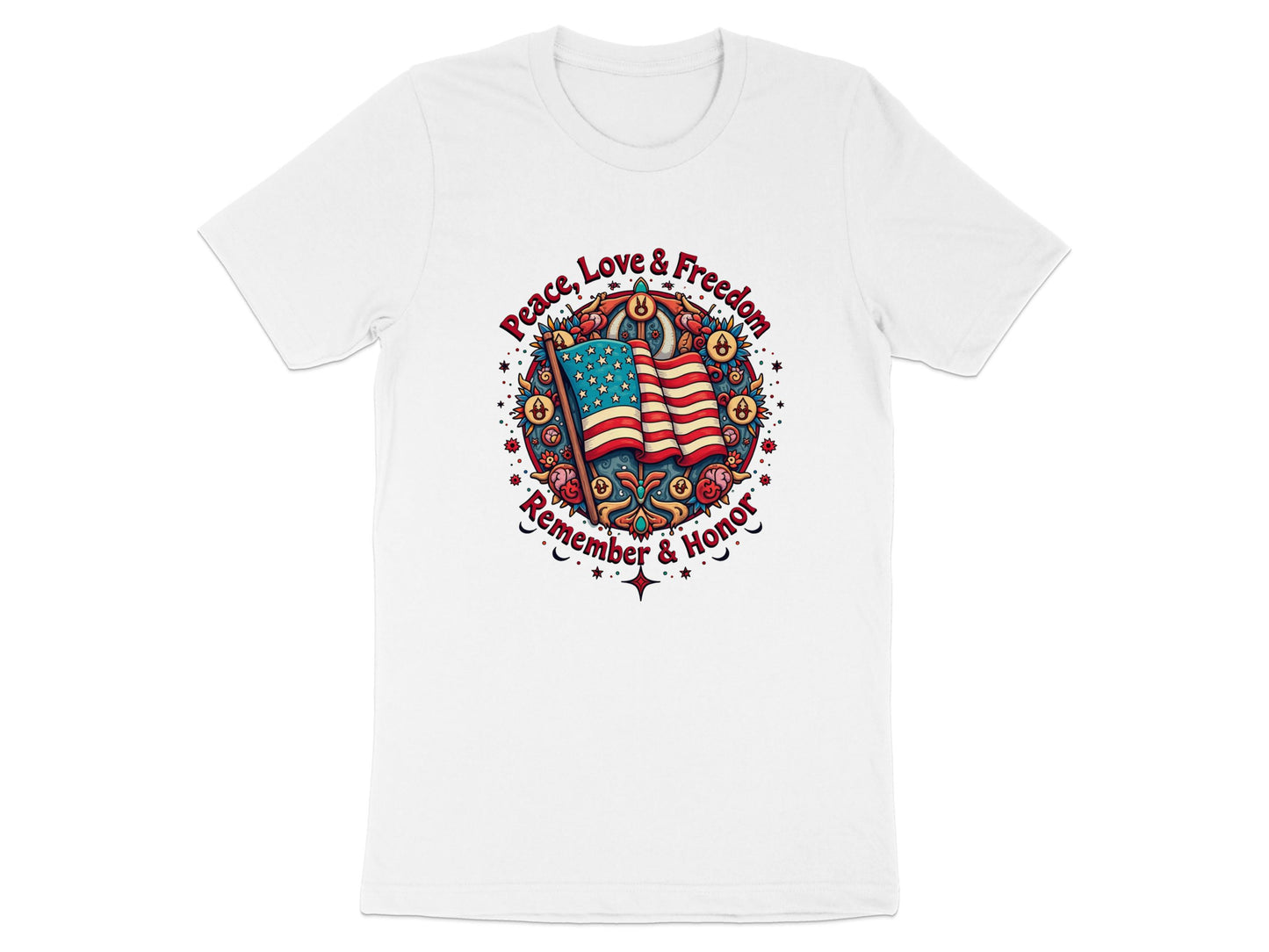 Peace Love and Freedom Remember and Honor T-shirt product