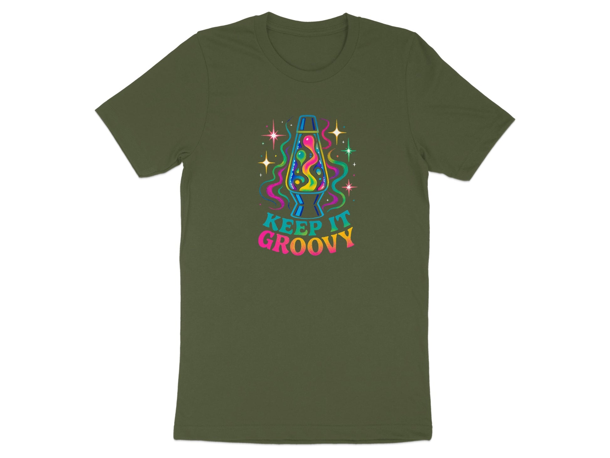 Keep It Groovy Multi-Color Design Graphic T-Shirt Product