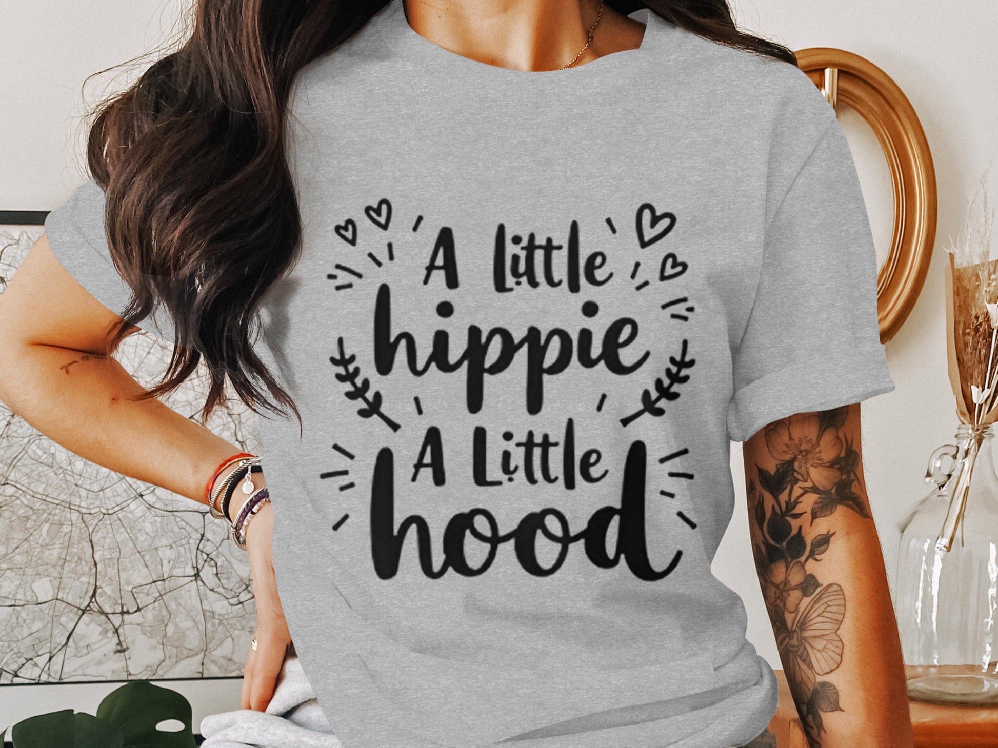 A Little Hippie A Little Hood Graphic Tee product type