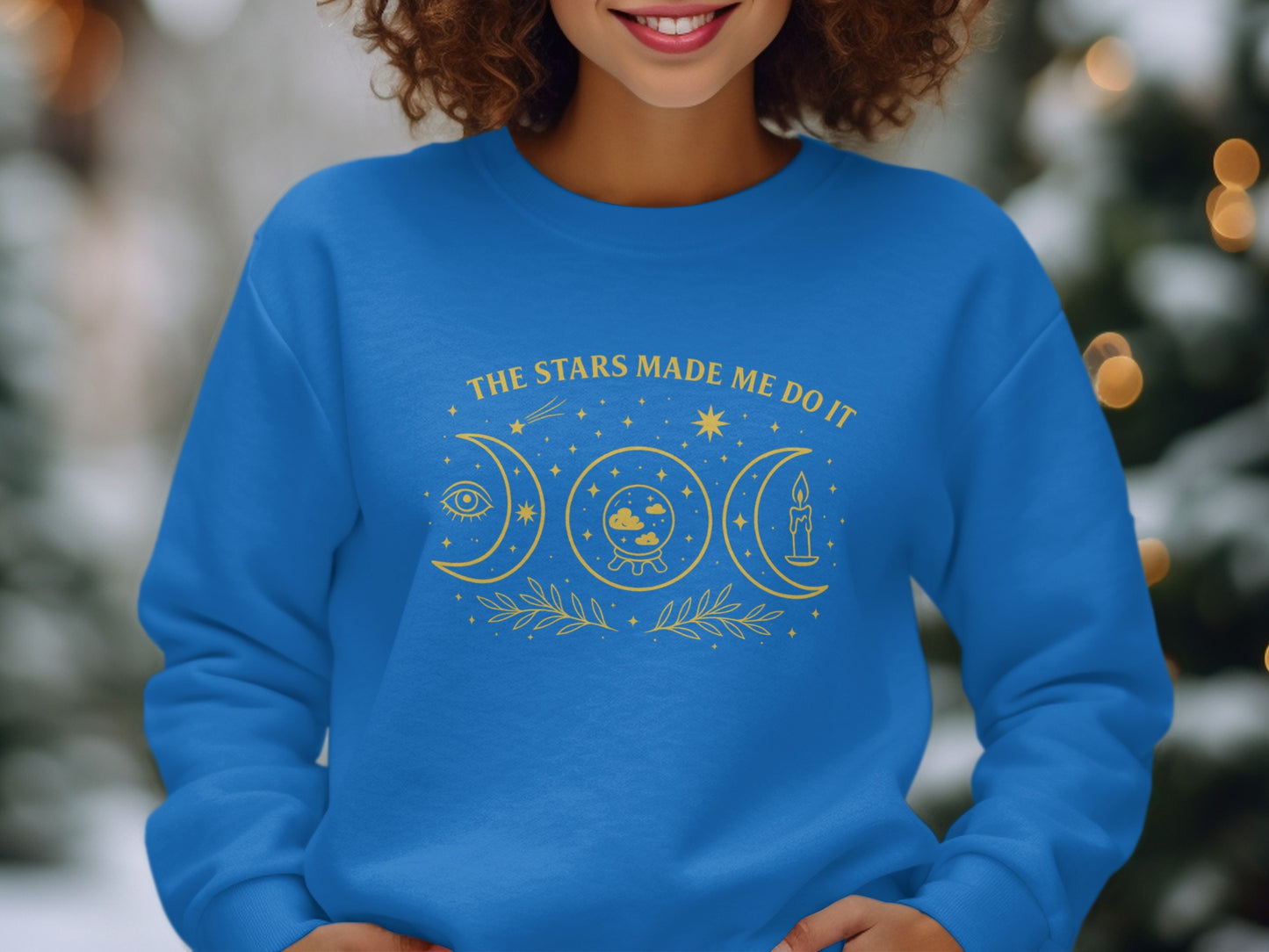 The Stars Made Me Do It Blue Sweatshirt product