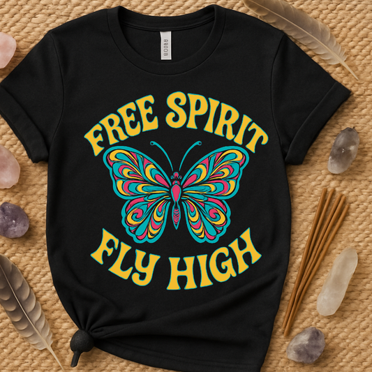 Free Spirit Fly High Butterfly Graphic product