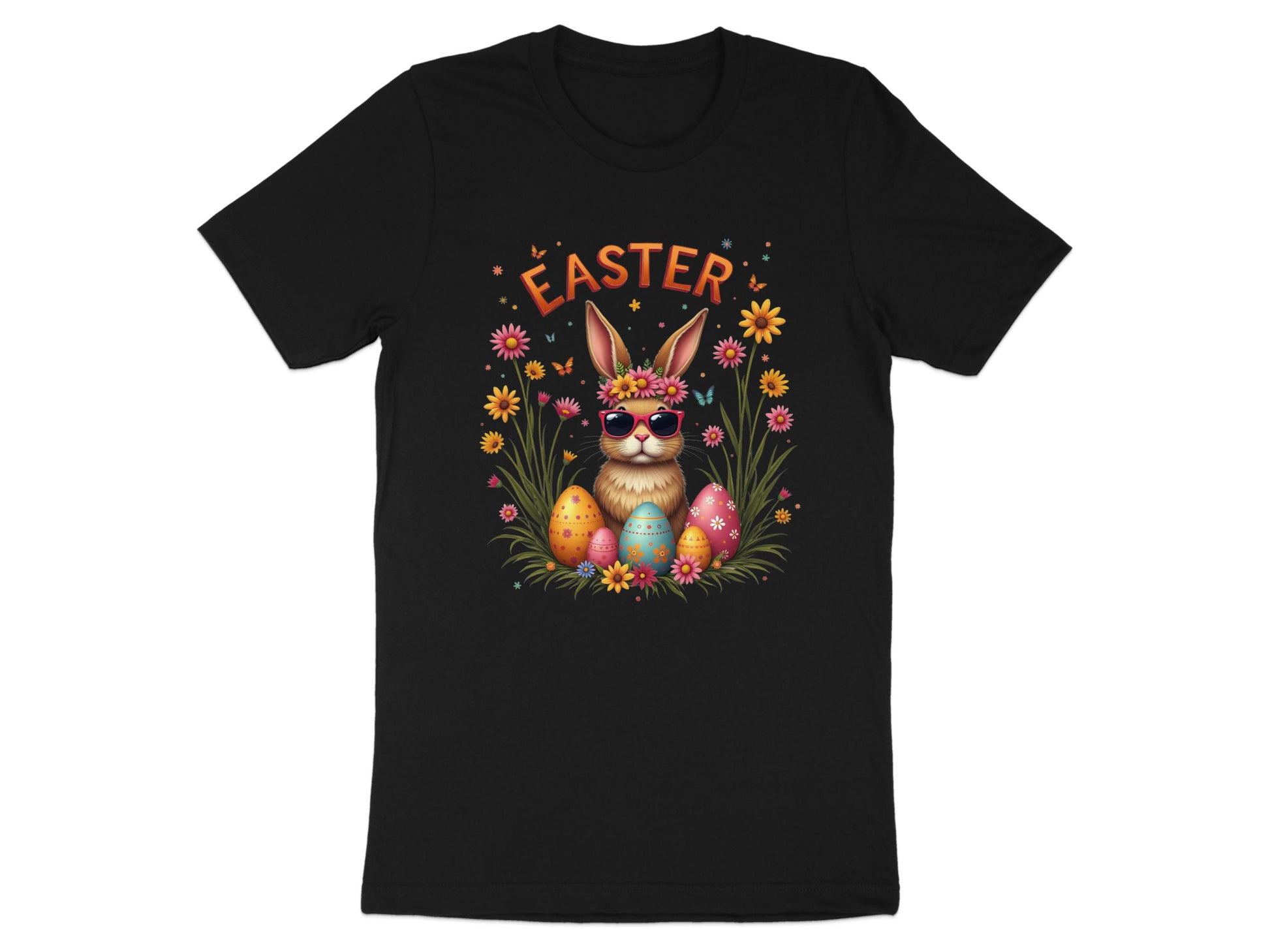 Stylish Easter Bunny Sunglasses Graphic Tee Shirt product