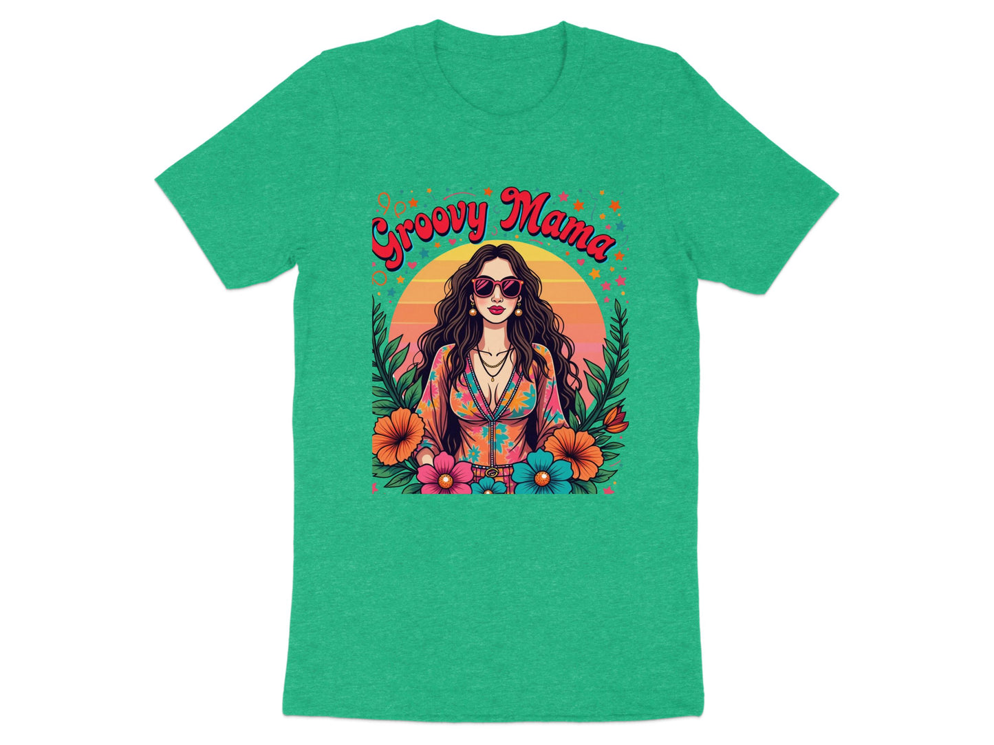 Groovy Mama Retro 70s Style Graphic T-shirt product