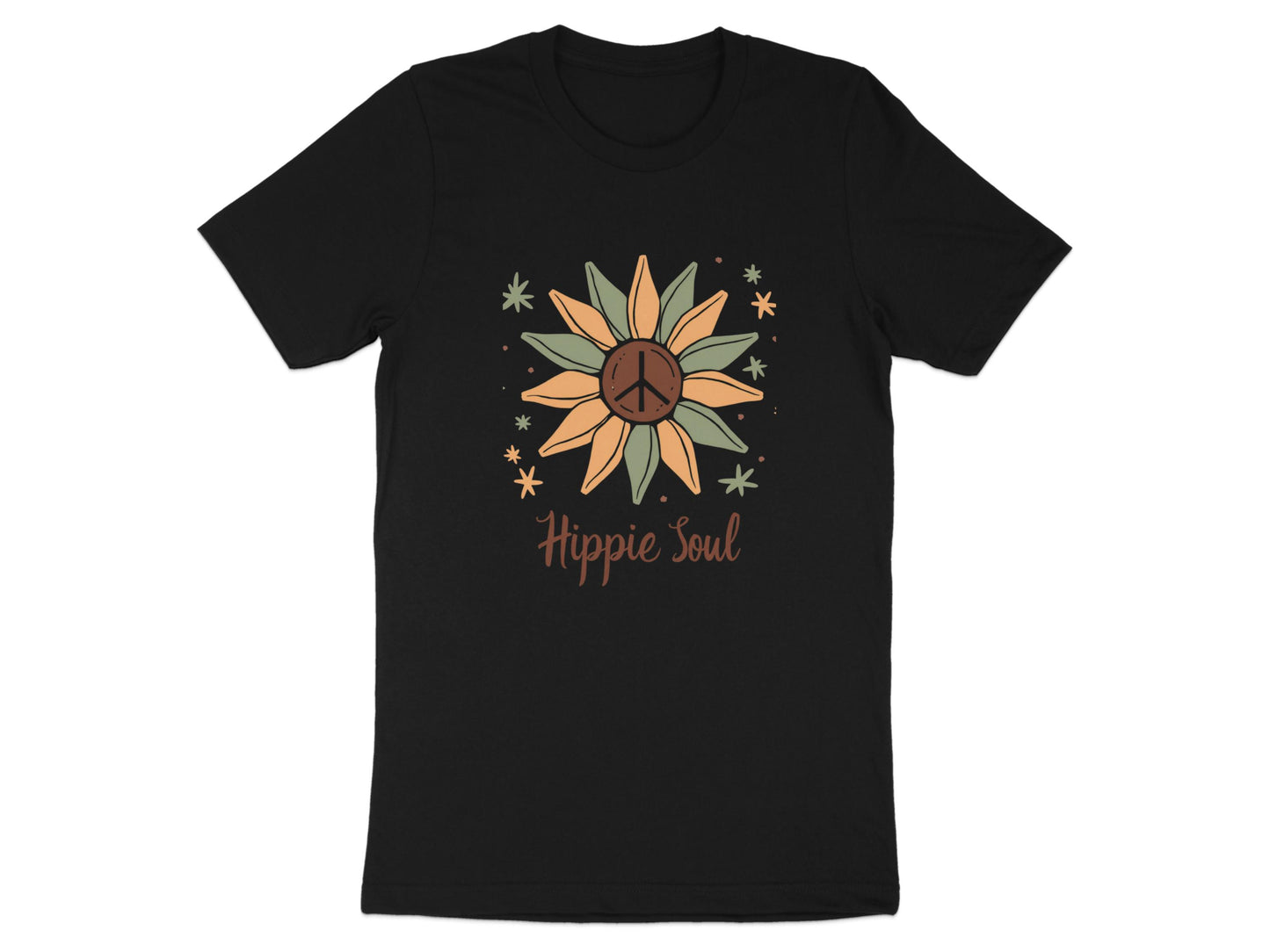 Retro Hippie Soul Sunflower Graphic Tee product type