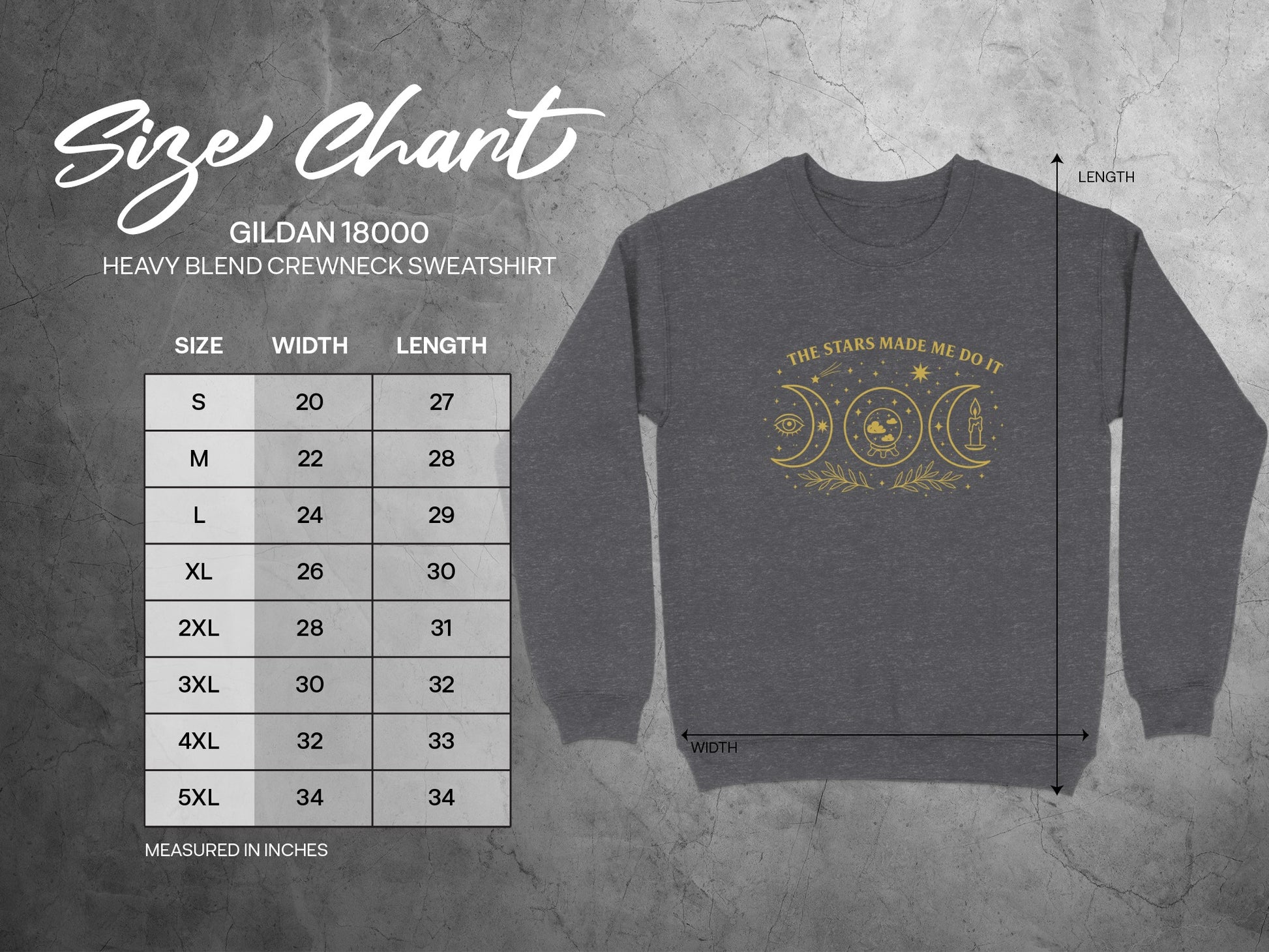 The Stars Made Me Do It Crewneck Sweatshirt product type