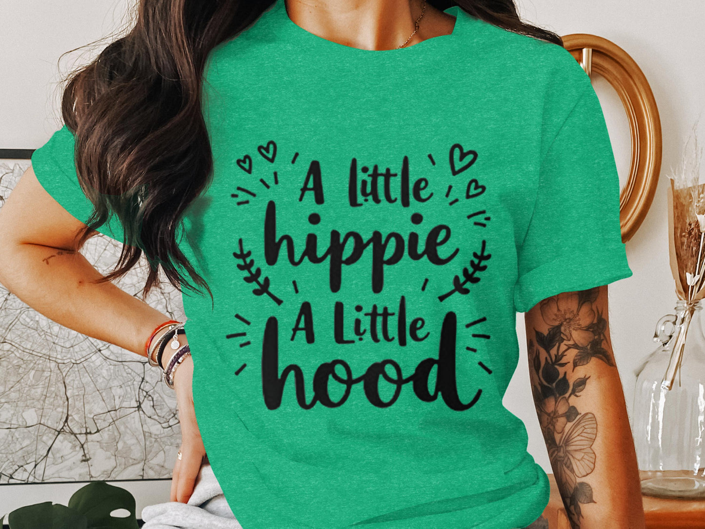 A Little Hippie A Little Hood Graphic Tee product