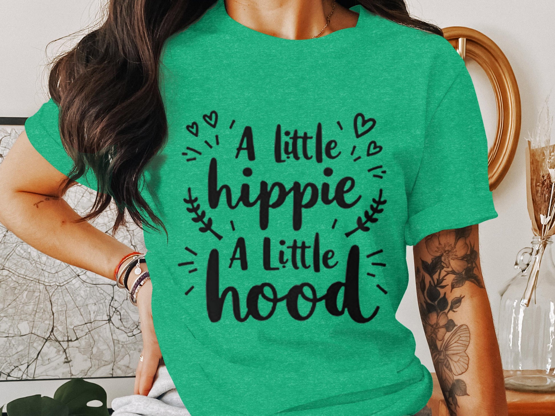 A Little Hippie A Little Hood Graphic Tee product