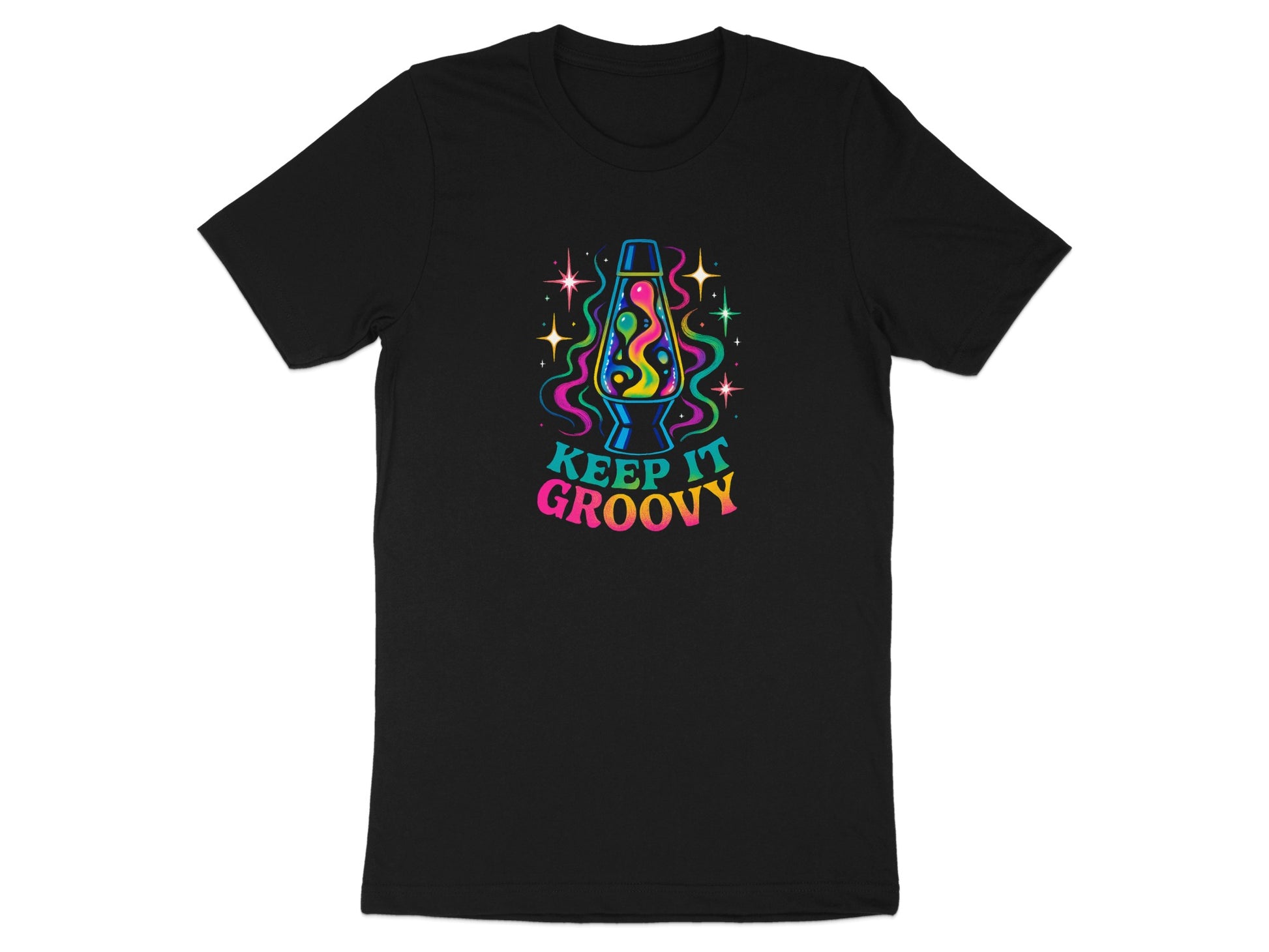 Keep It Groovy Lava Lamp Graphic Tee Shirt product type