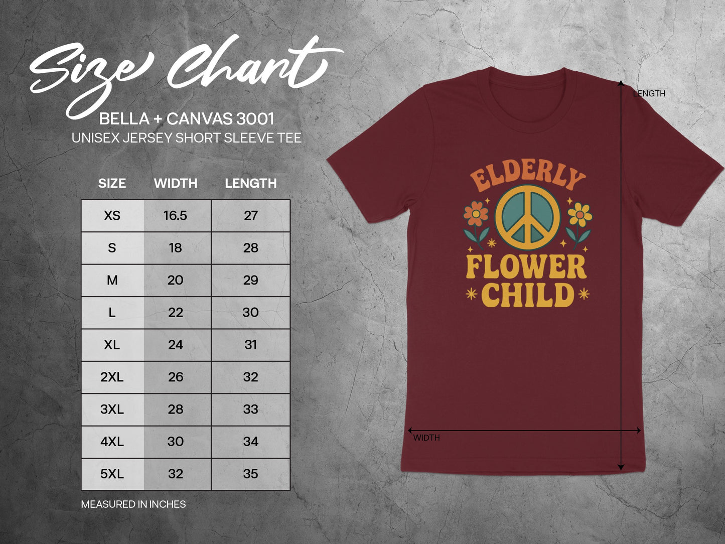 Elderly Flower Child Graphic Unisex Short Sleeve Tee product