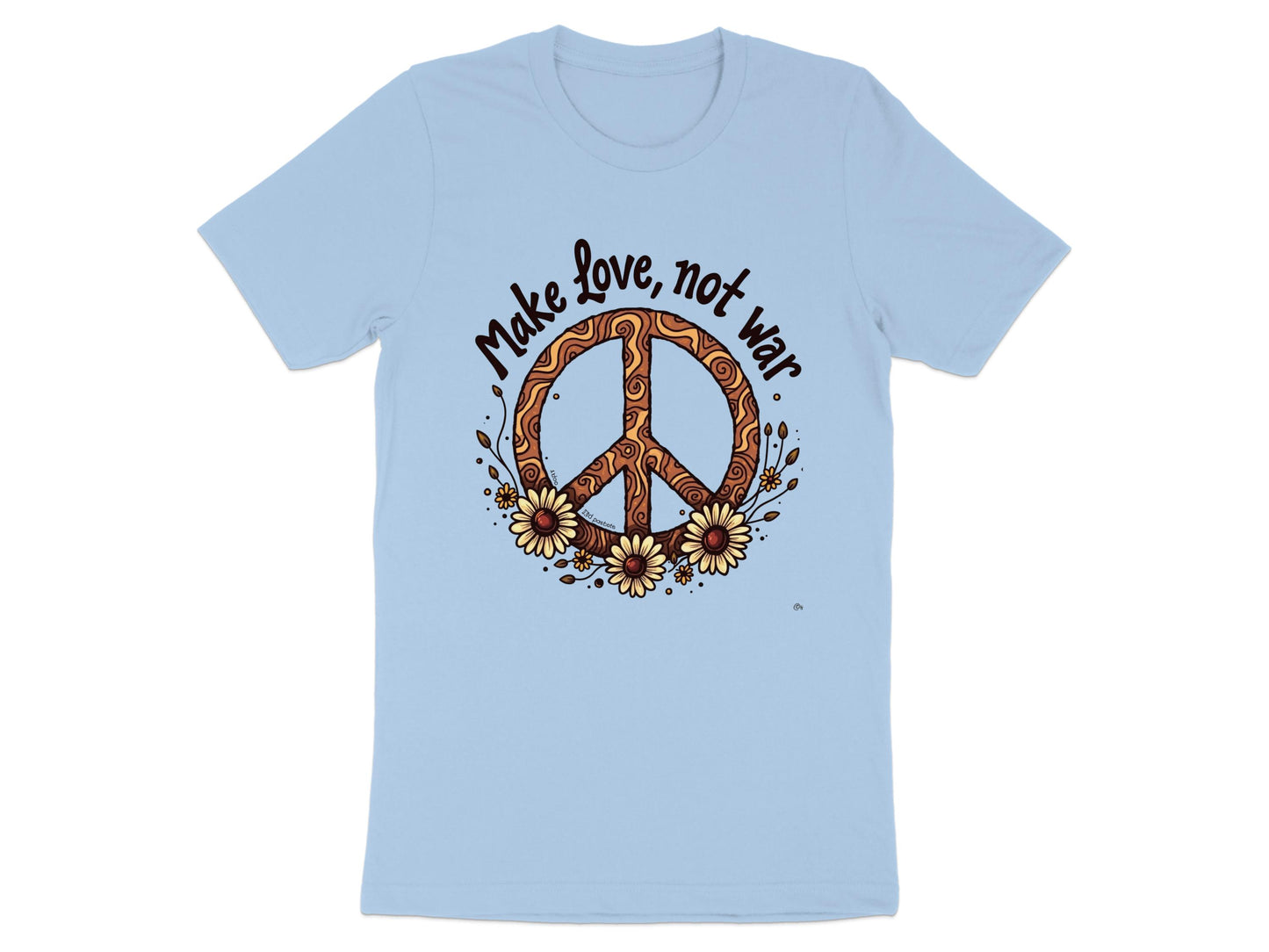 Make Love Not War Peace Symbol Graphic T-shirt product