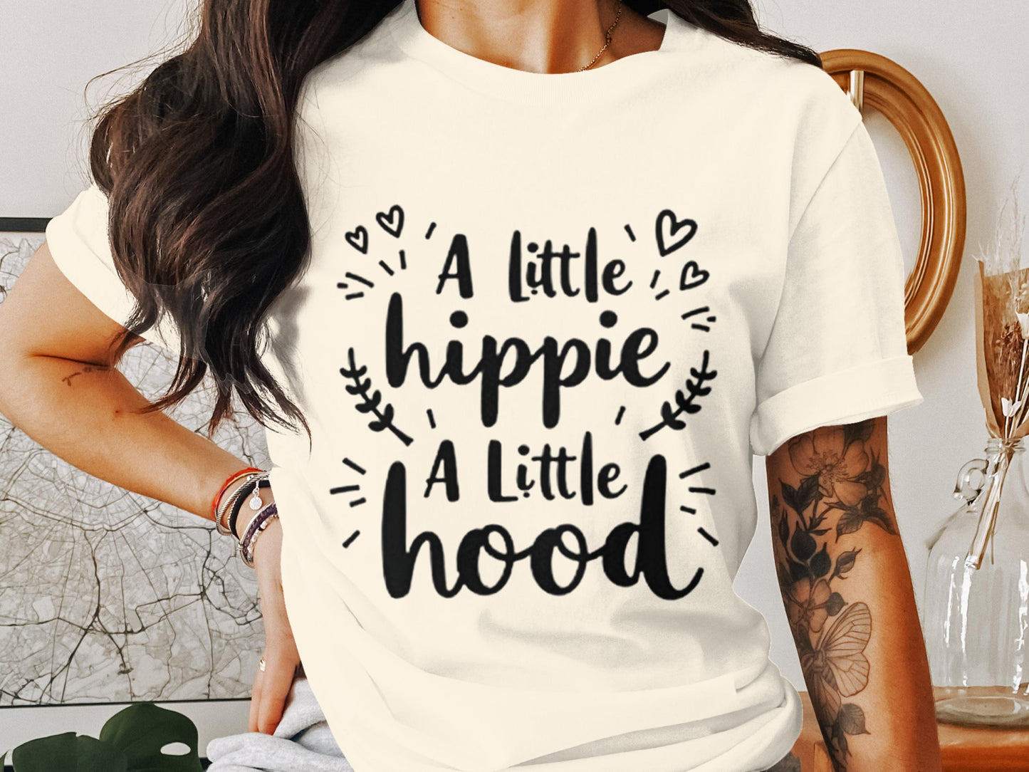 A Little Hippie A Little Hood Graphic Tee product