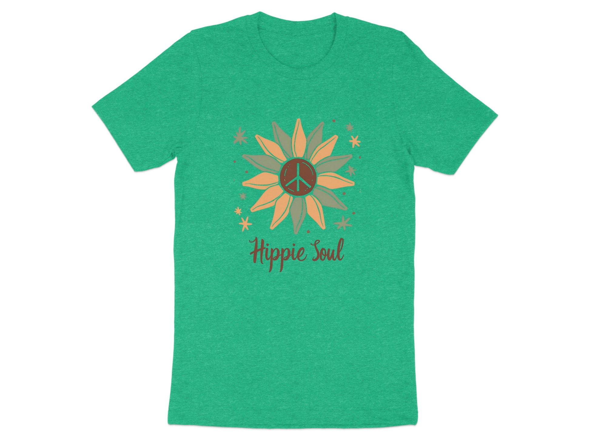 Hippie Soul Sunflower Peace Sign Graphic Shirt product type